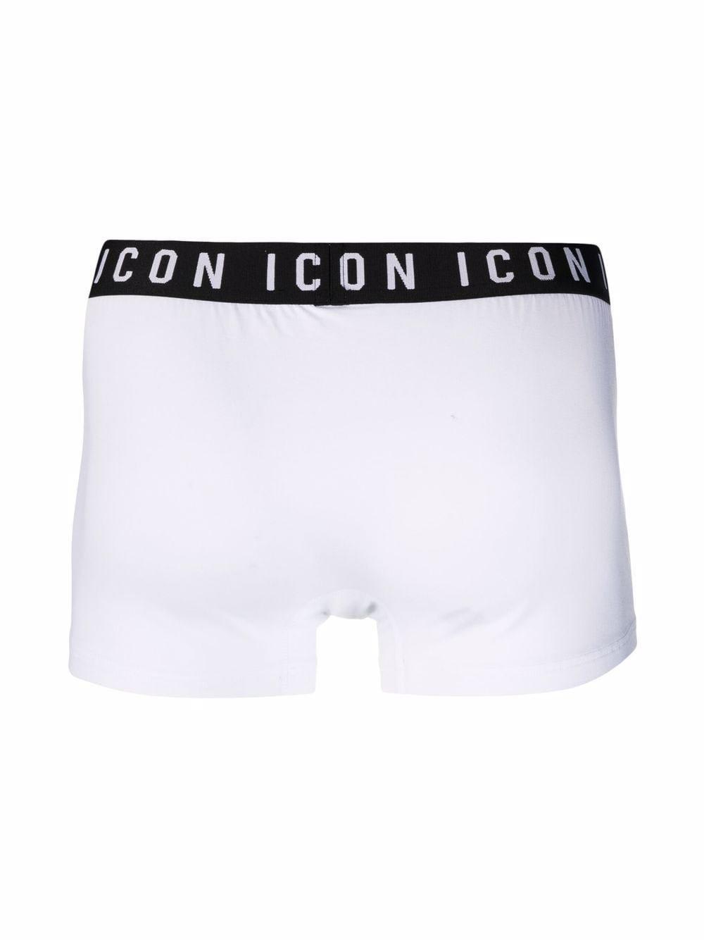 Shop Dsquared2 Logo Band Boxers In Bianco