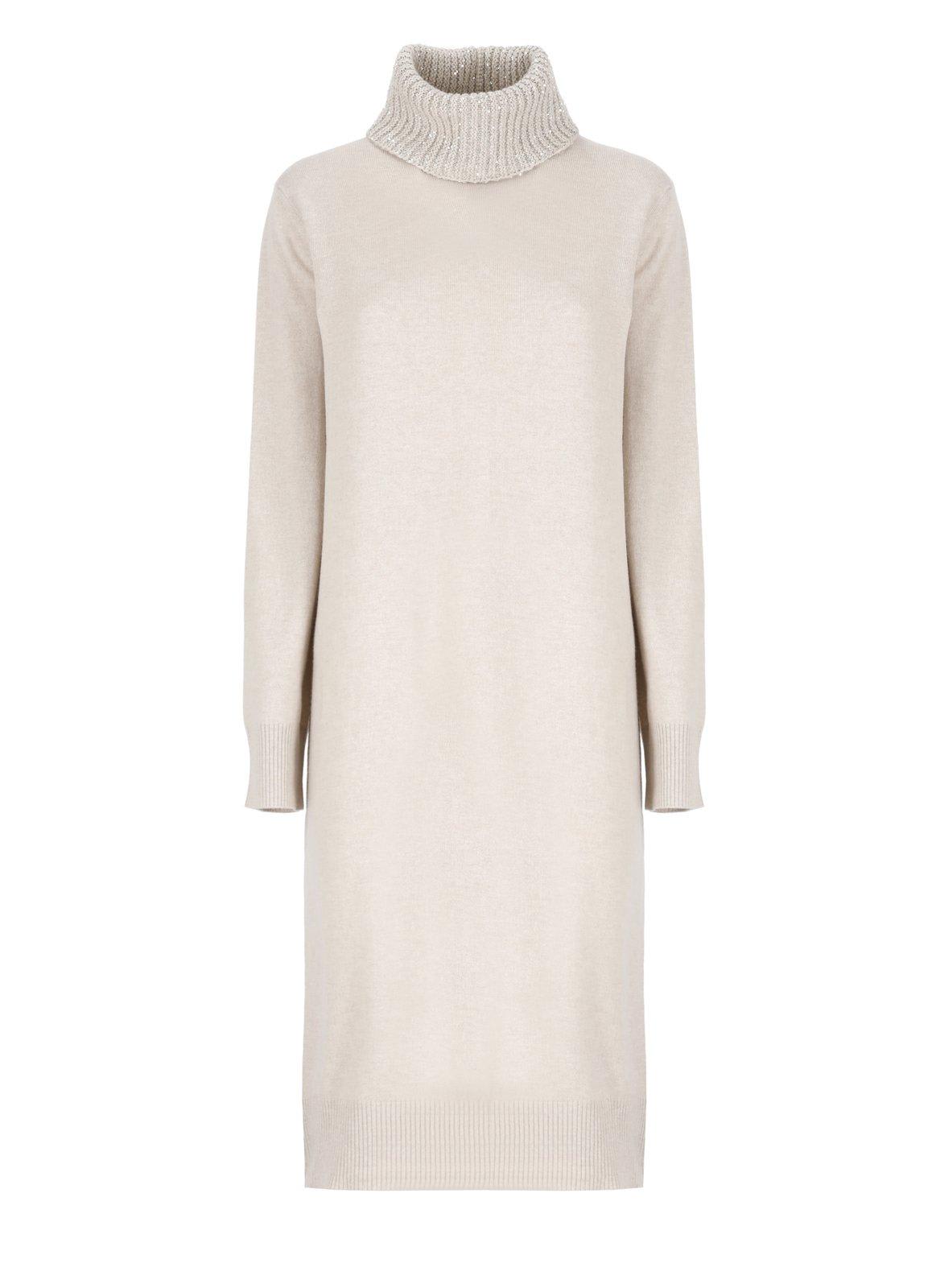 High Neck Knitted Dress