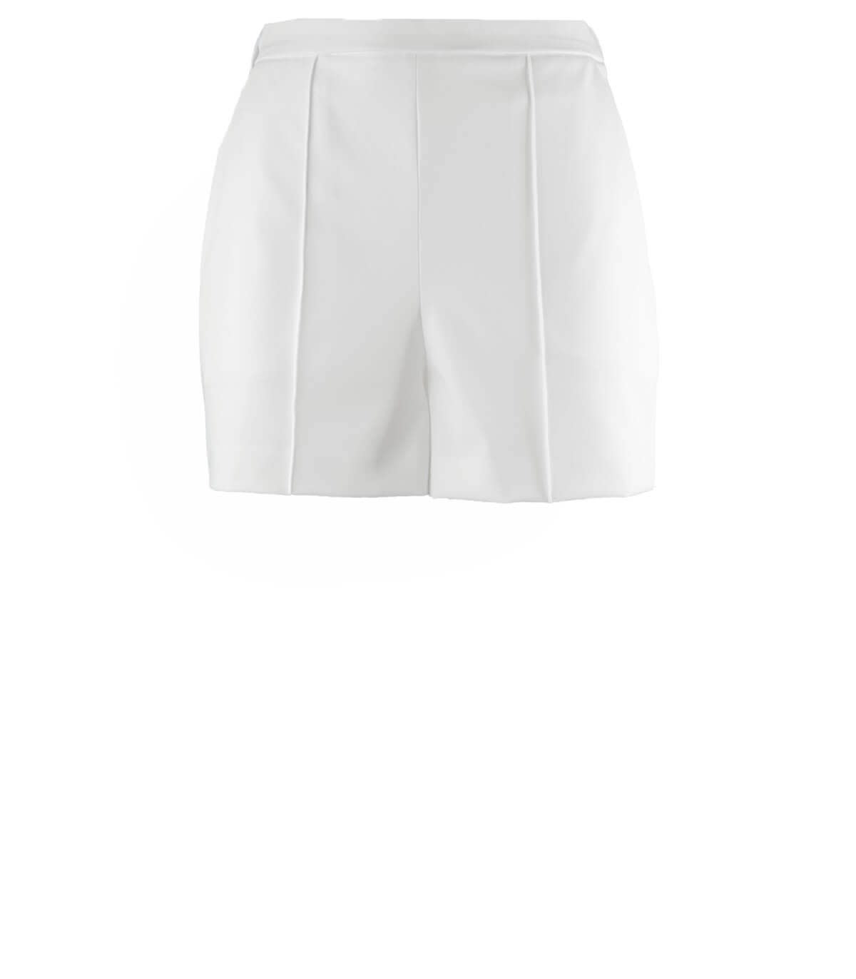 Elisabetta Franchi Ivory Shorts With Belt