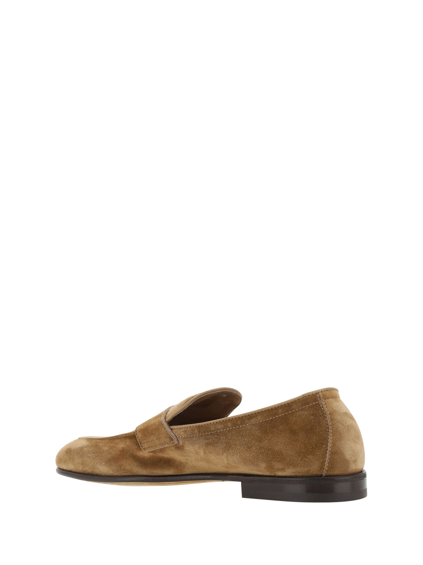 Shop Brunello Cucinelli Unlined Penny Loafers In Brown