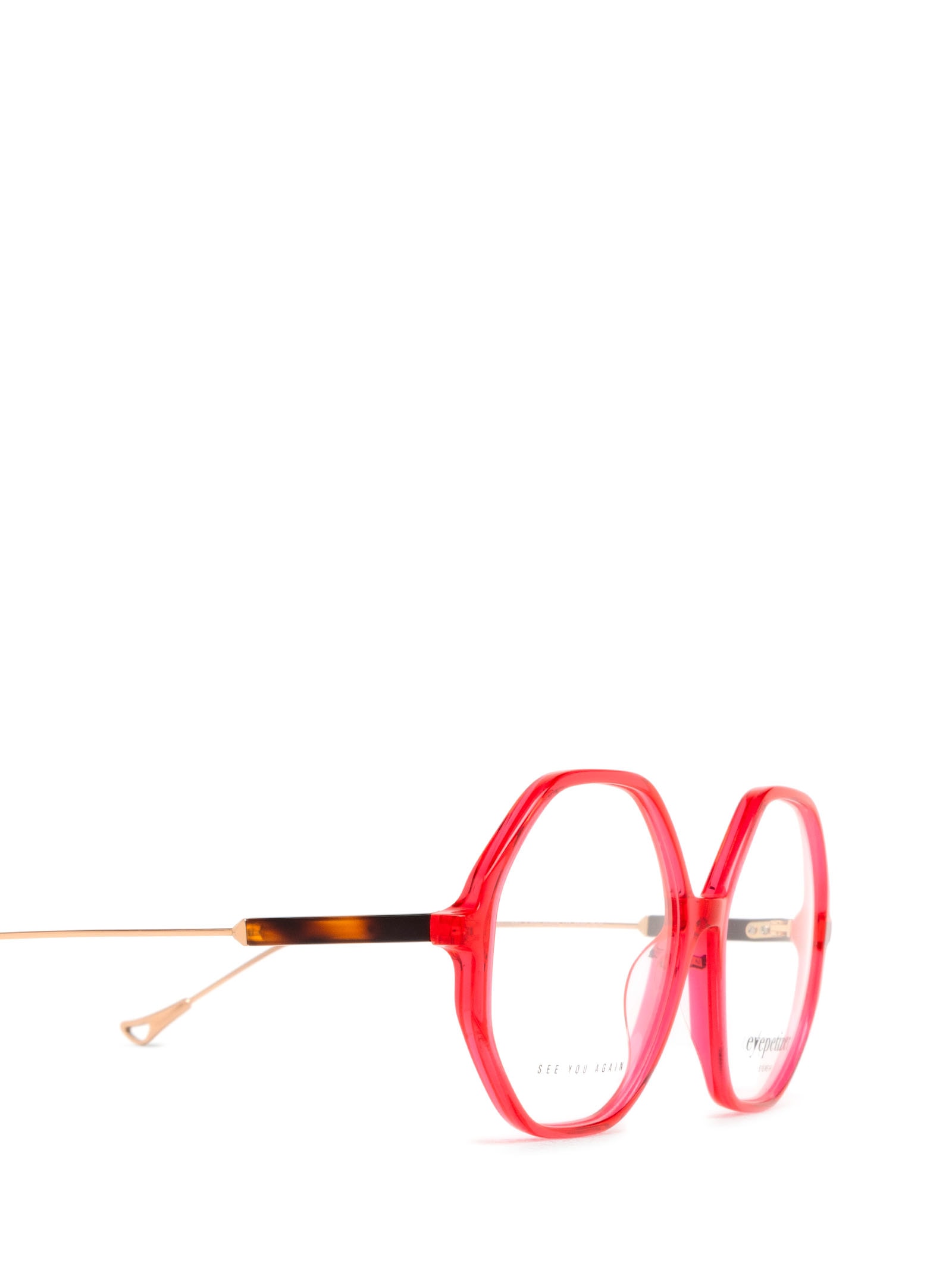 Shop Eyepetizer Cassandra Transparent Red Glasses