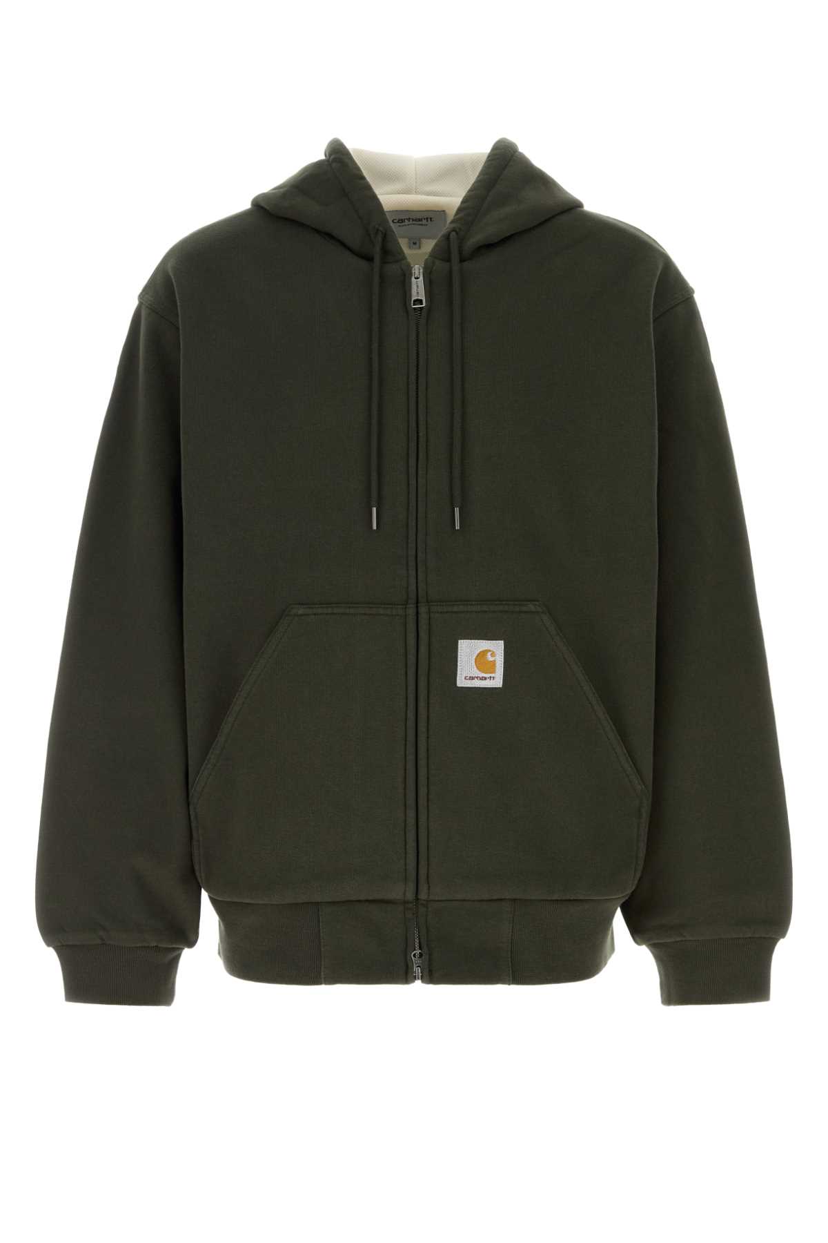 Carhartt Active Hooded Sweat Jacket With Kangaroo Pocket In Green