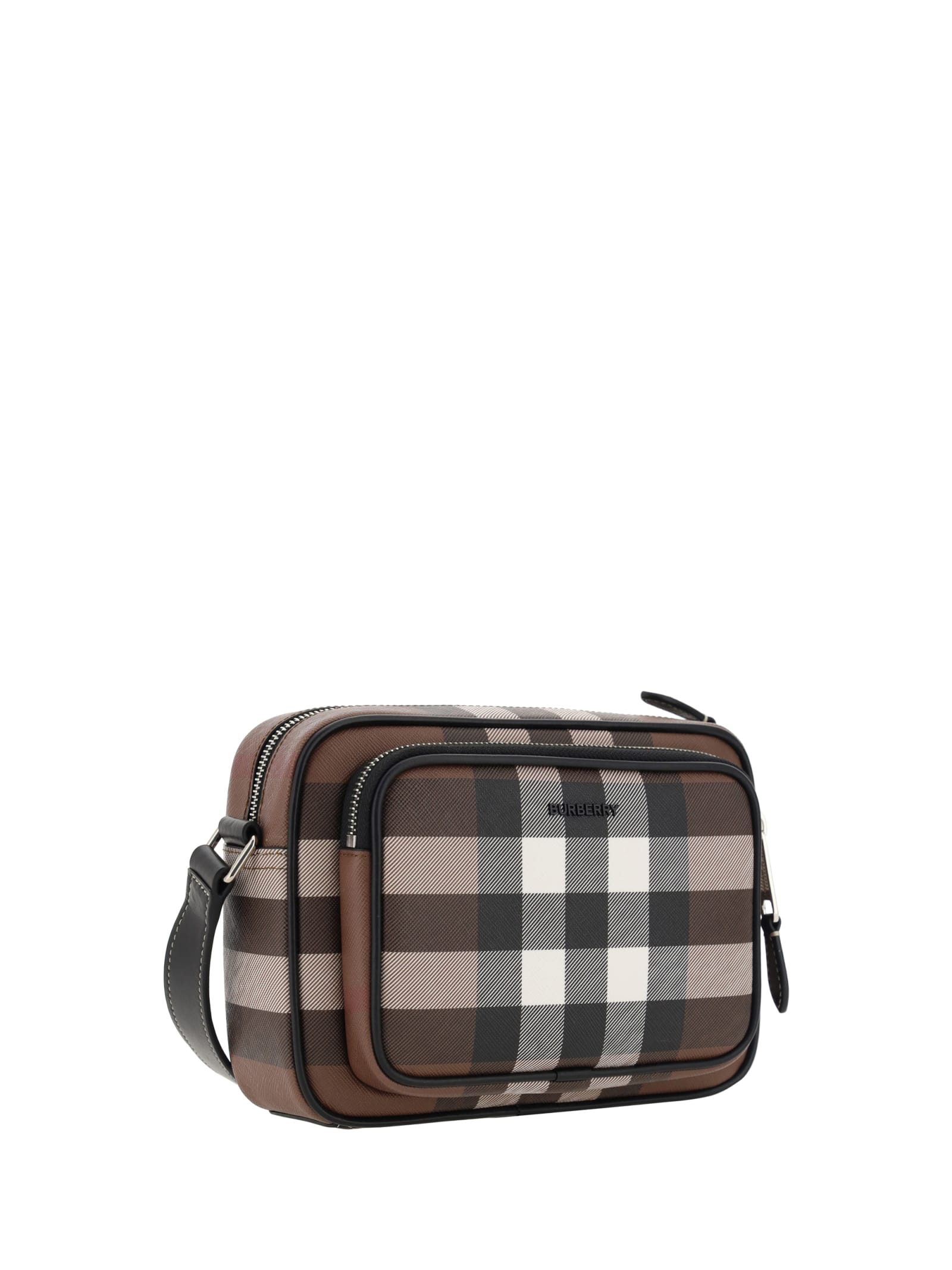 Shop Burberry Paddy Crossbody Bag In Brown