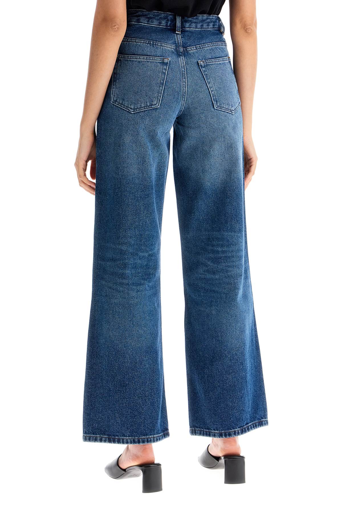 Shop Apc Straight-cut Elisabeth Jeans In Indigo Delave (blue)