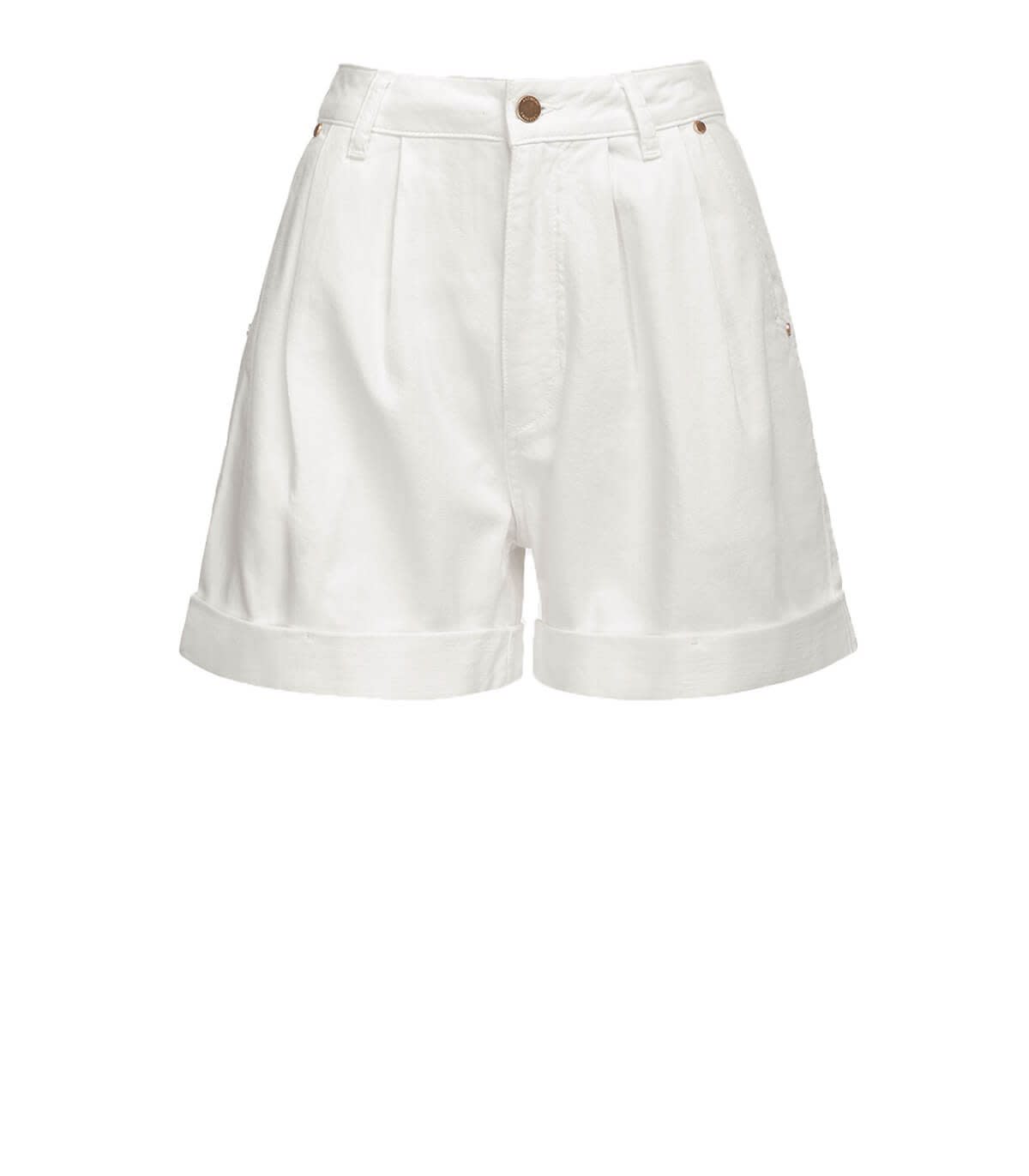 Essentiel Antwerp Borny White Denim Shorts