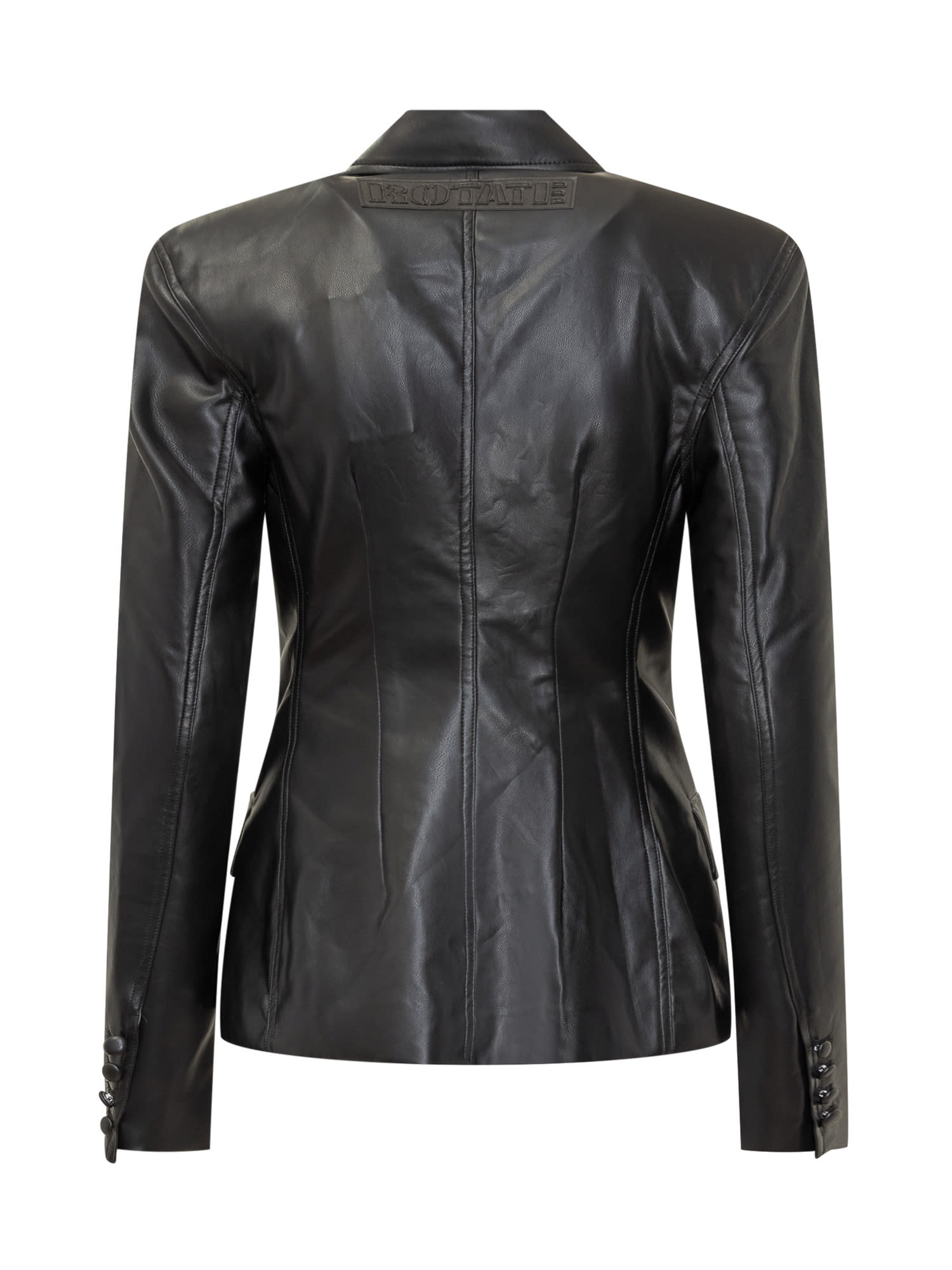 Shop Rotate Birger Christensen Jacket With Logo In Black