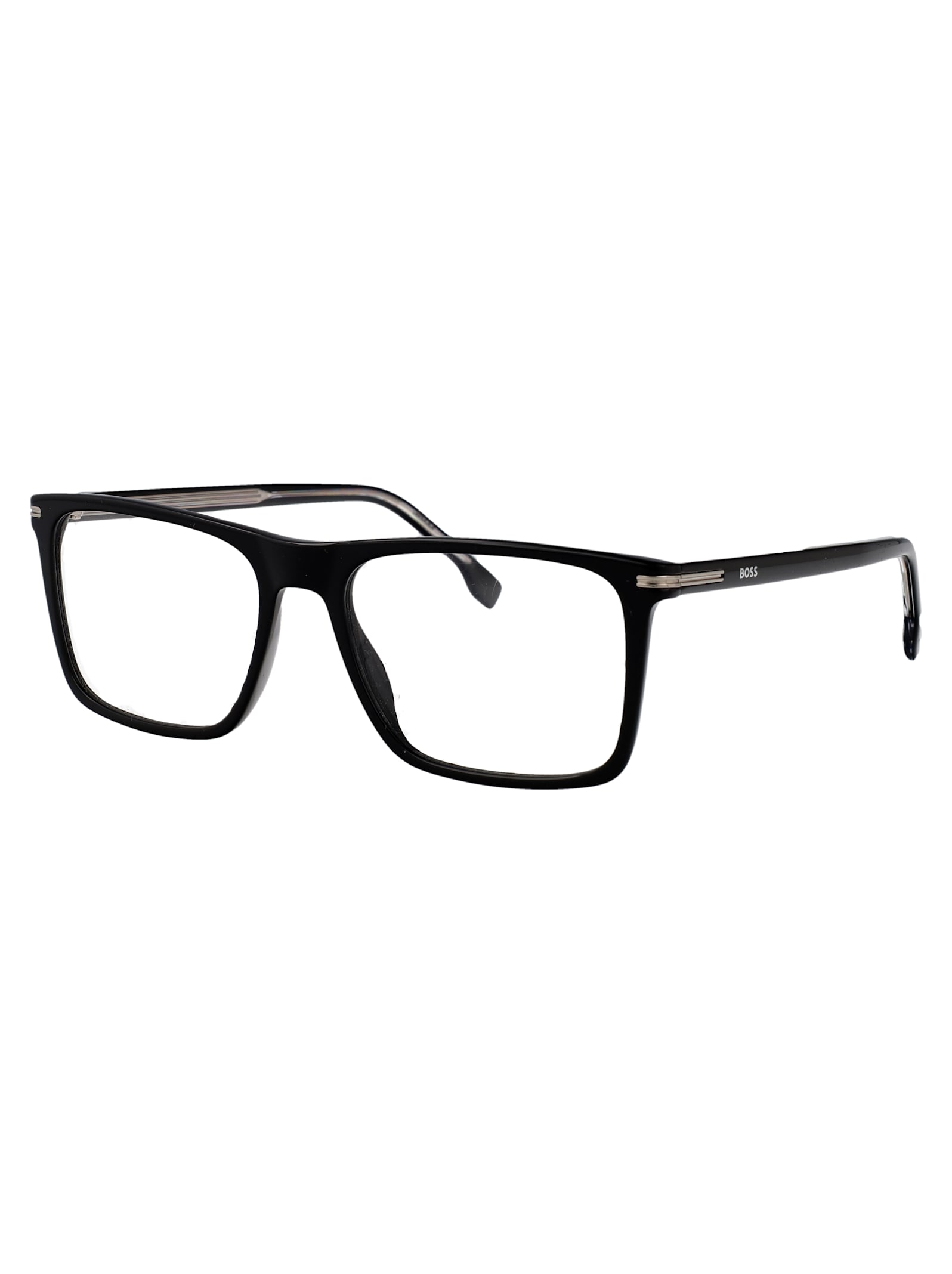 Hugo Boss Boss Black Acetate Glasses In Black