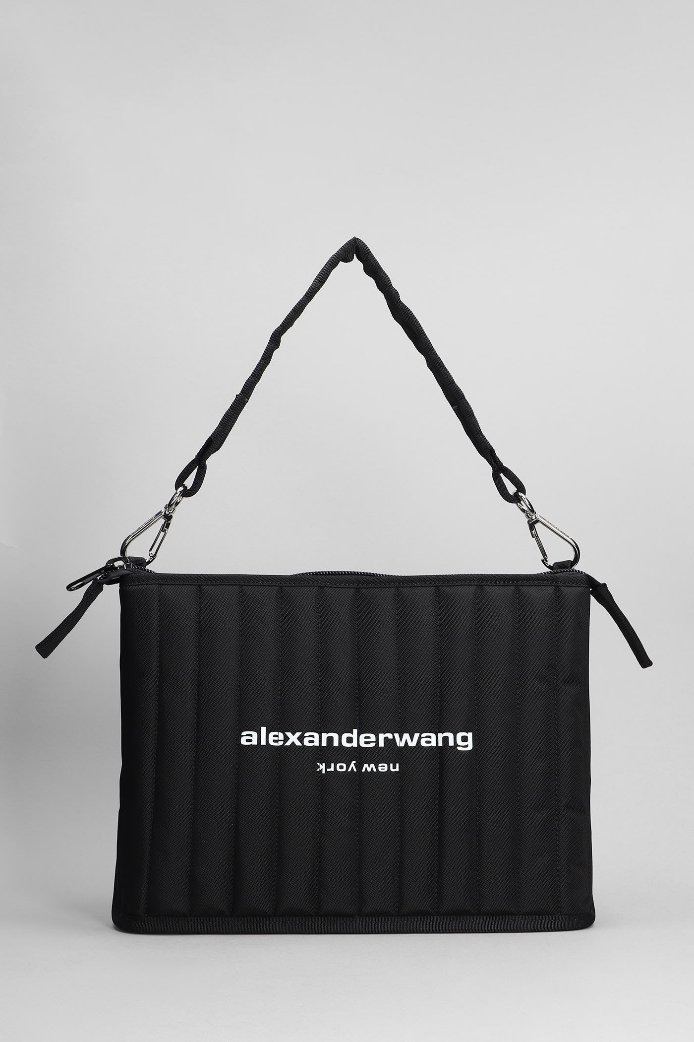 Alexander Wang Elite Shoulder Bag In Black Polyester