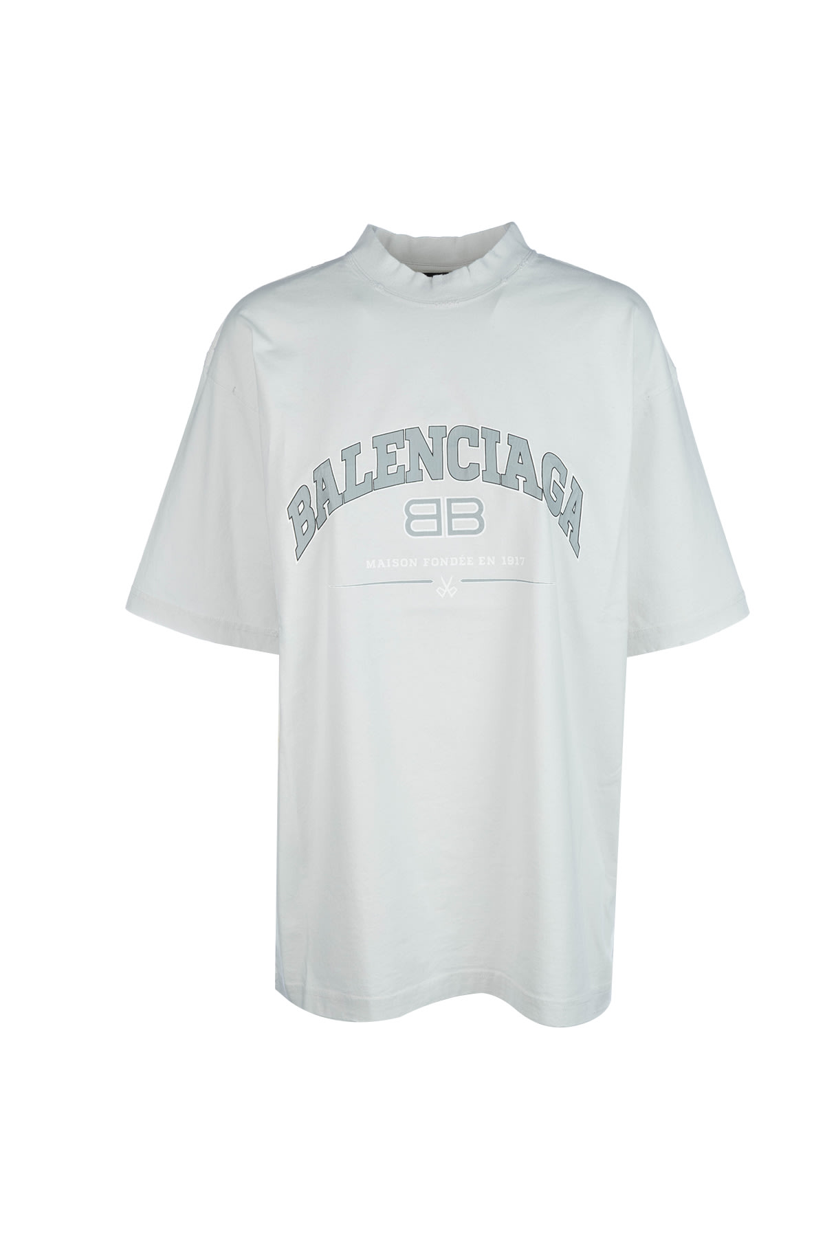 Balenciaga Crew Neck Short Sleeves Top In White | ModeSens