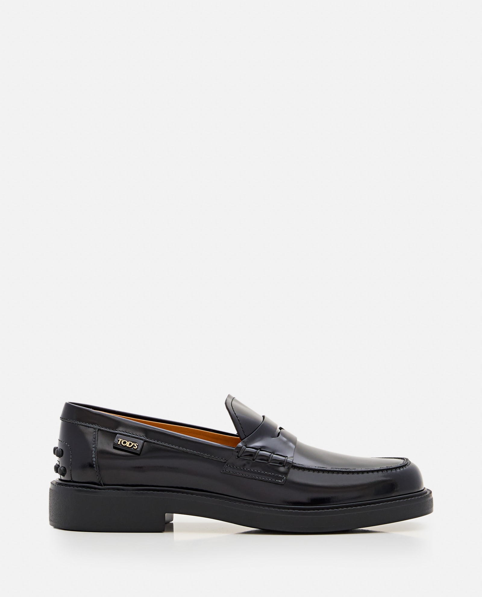 Shop Tod's Leather Loafer In Black