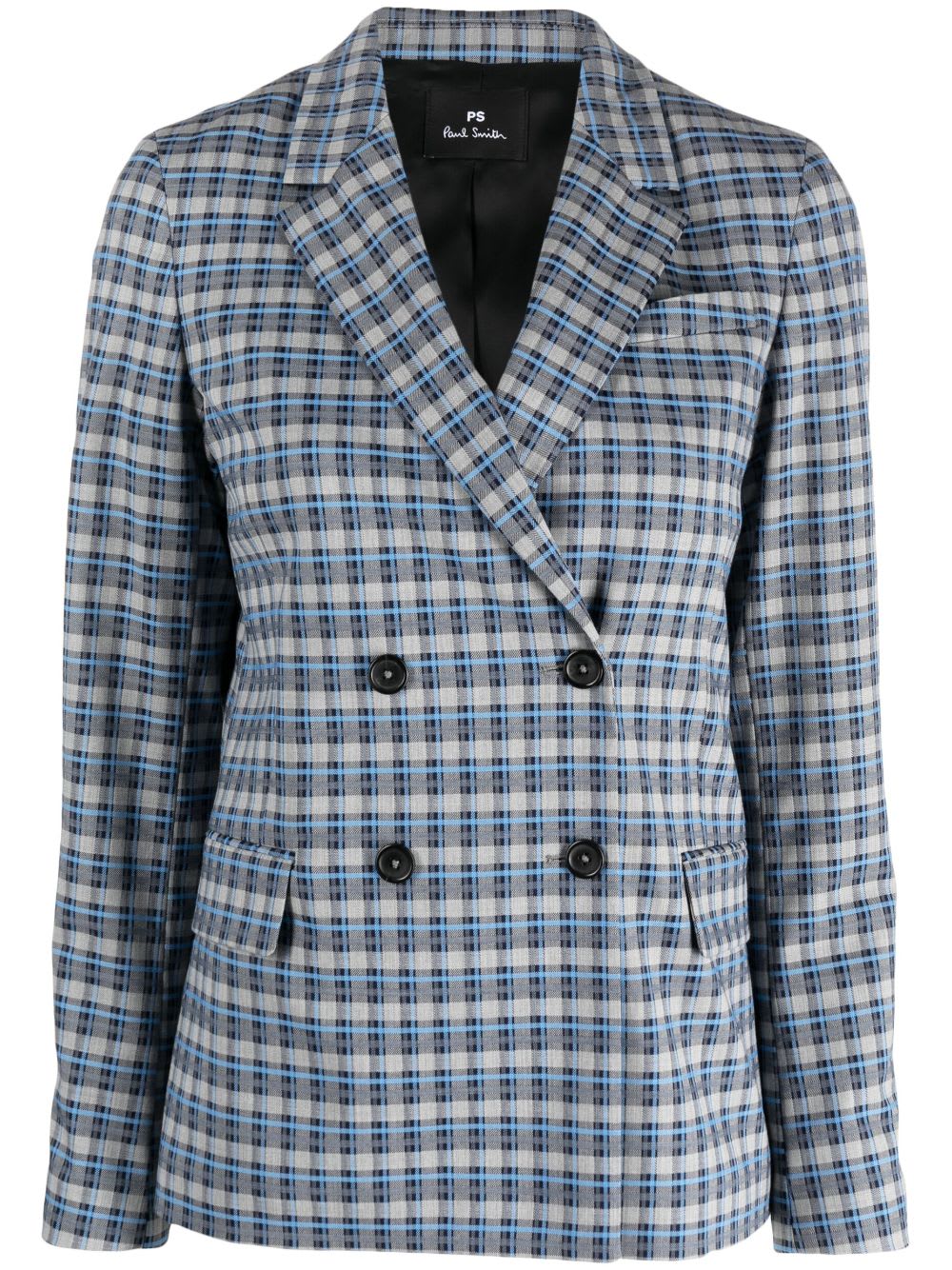 PS BY PAUL SMITH CHECKED DOUBLE BREASTED JACKET