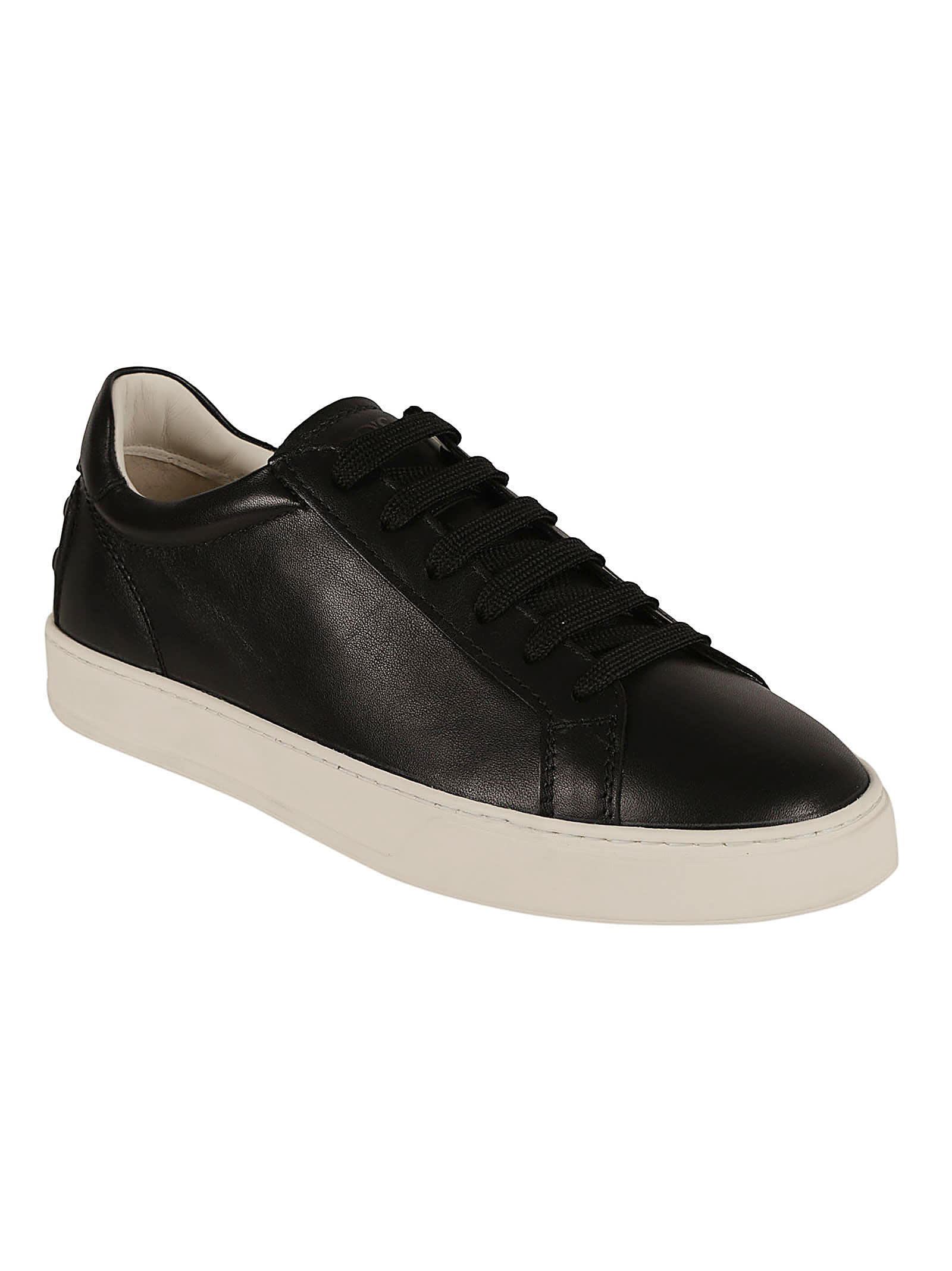 Shop Tod's 04l Cassetta Sneakers In Black