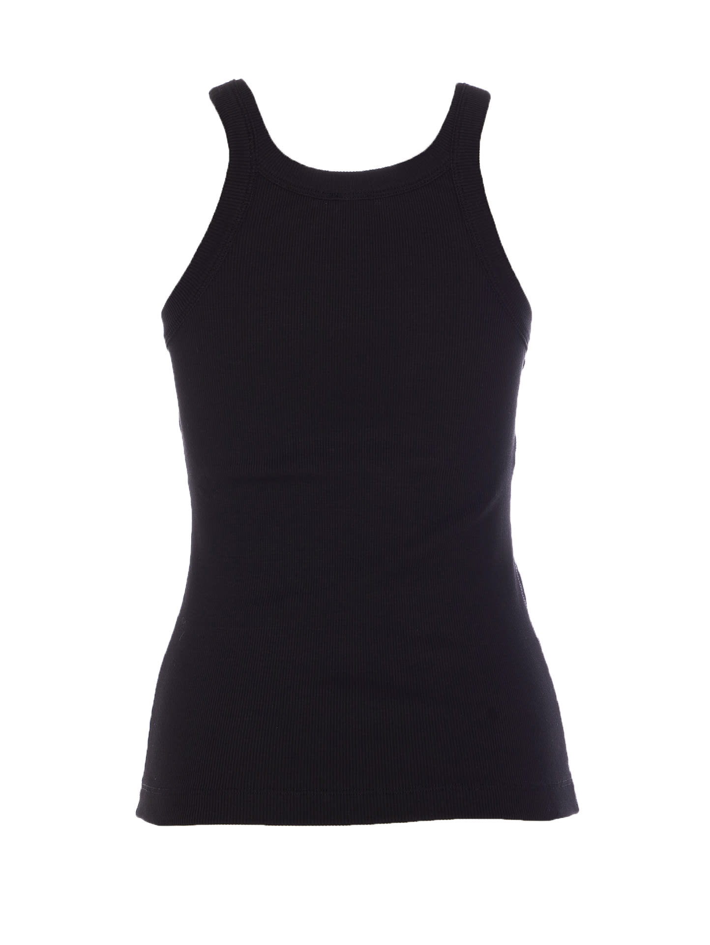 Pinko Semi-trasparent Black 'wipe' Top With Horses