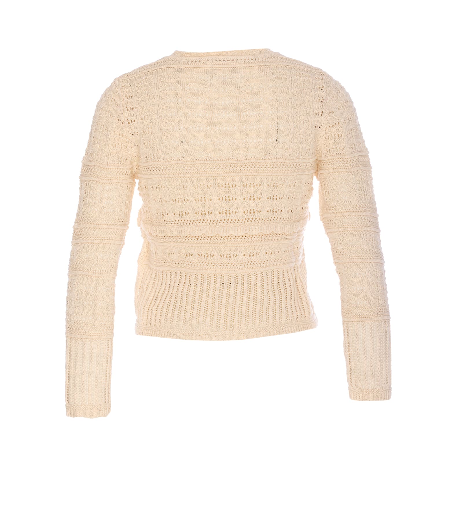 Isabel Marant Étoile Crewneck Knitwear Textured Knit In Beige