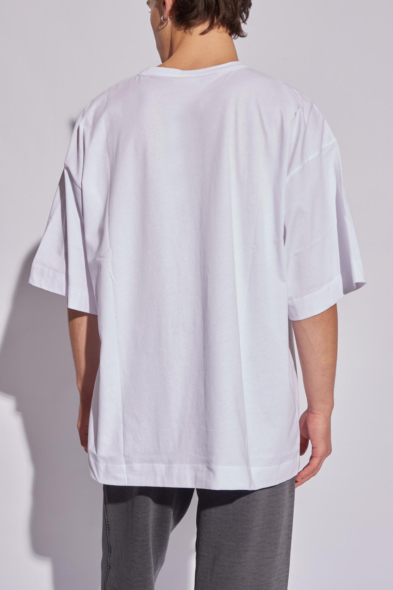 Shop Dries Van Noten Cotton T-shirt In White