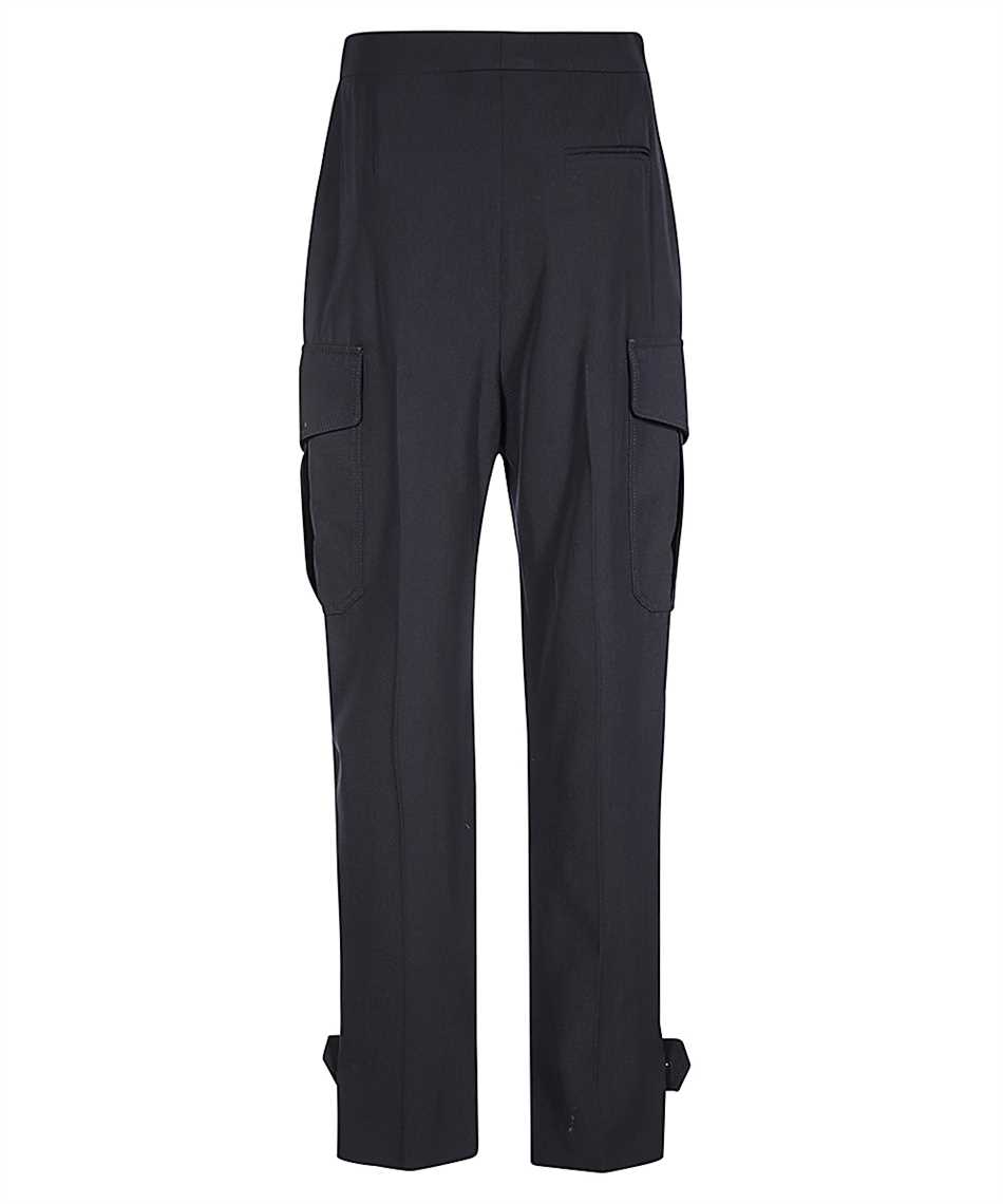 Shop Alexander Mcqueen Wool Blend Trousers In Blue