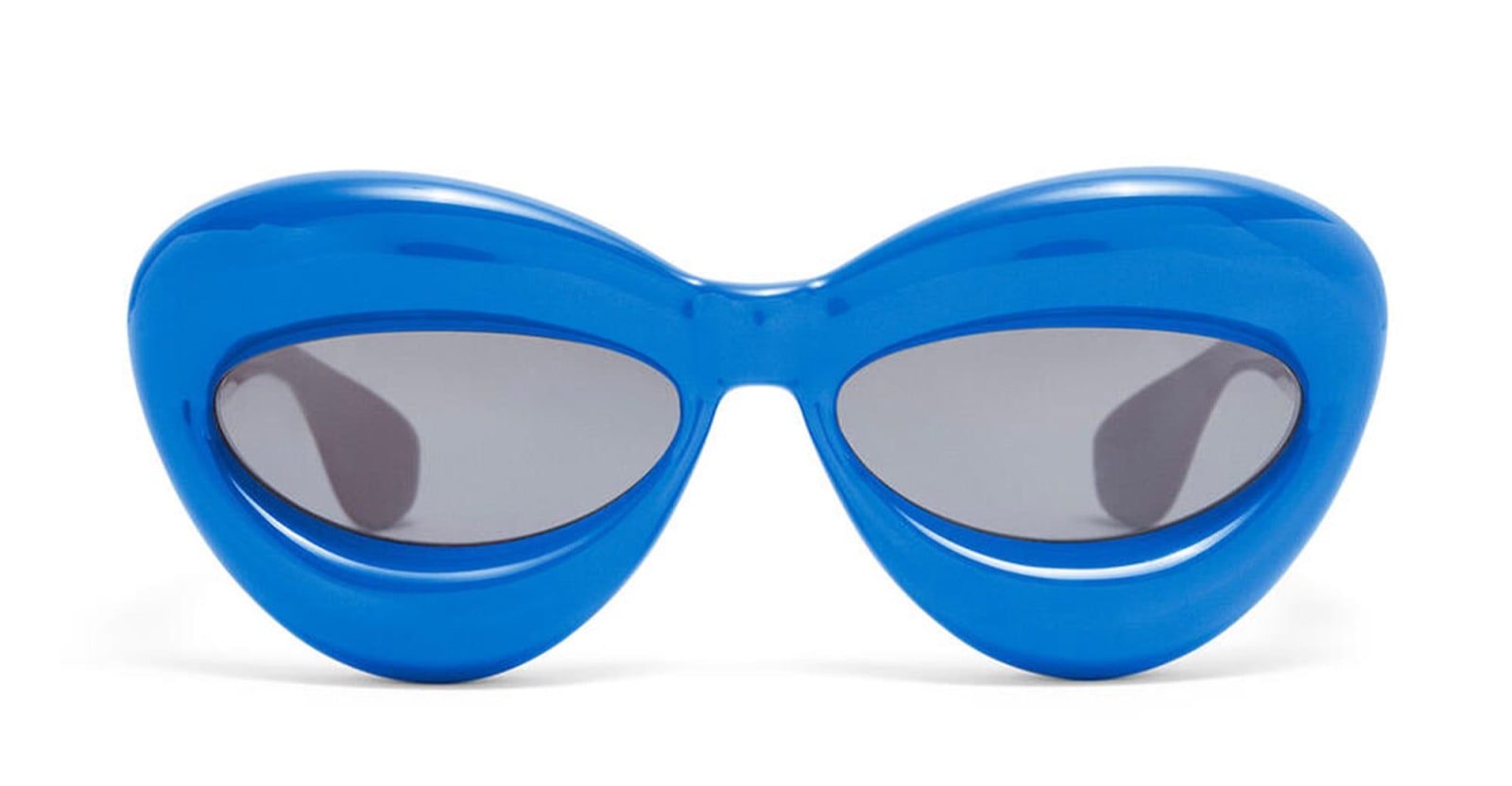 Loewe Lw40097i - Blue Sunglasses In Blue/gray Solid