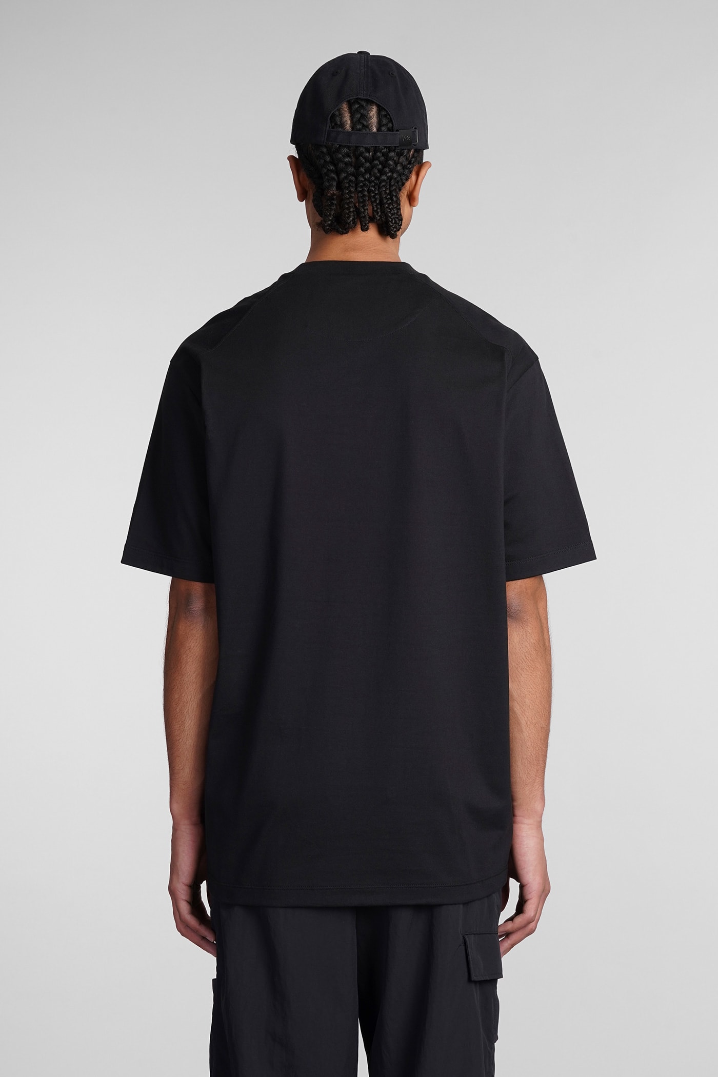 Shop Y-3 T-shirt In Black Cotton