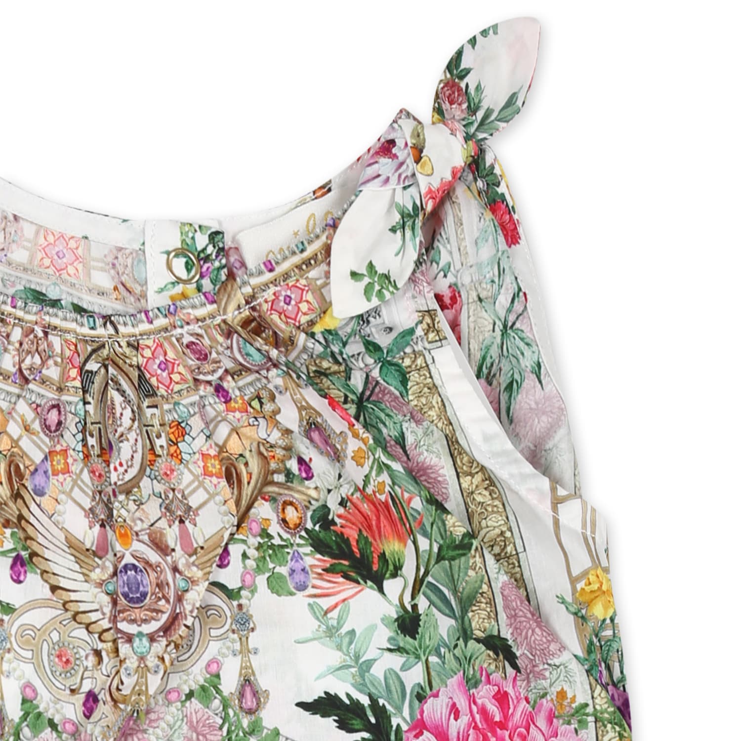 Camilla Egyptian Rose Romper In Ivory