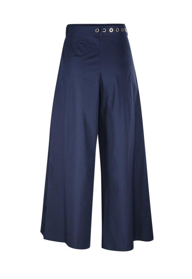 Shop 's Max Mara Belted Wide Leg Pants In Blue