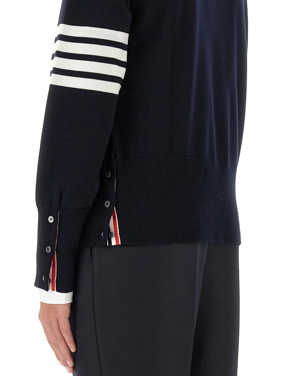 Shop Thom Browne Jersey Hector In Blue