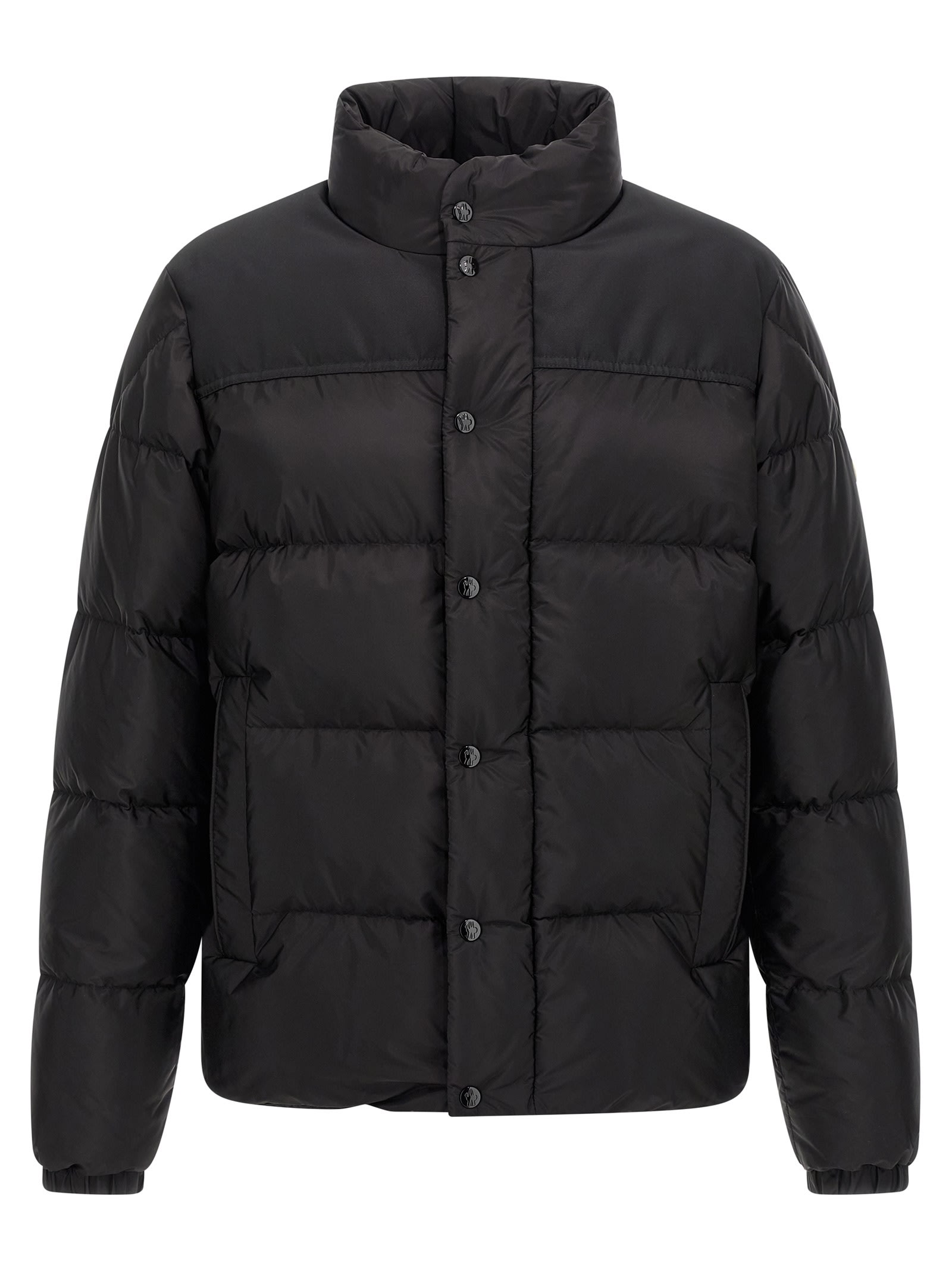 Moncler Quilted Panelled Jacket In Black