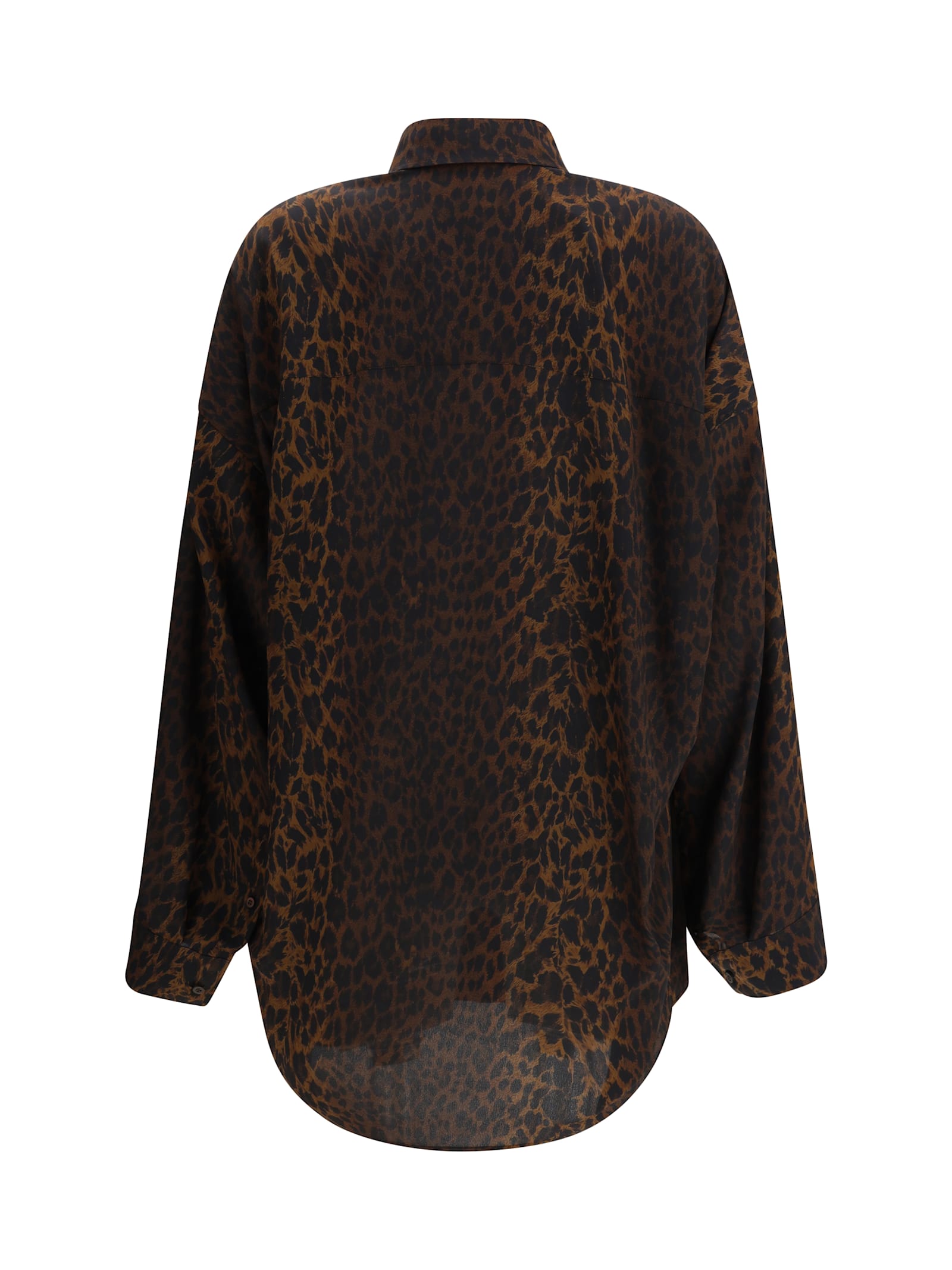 Balenciaga Tracksuit-style Silk-crepe Blouse