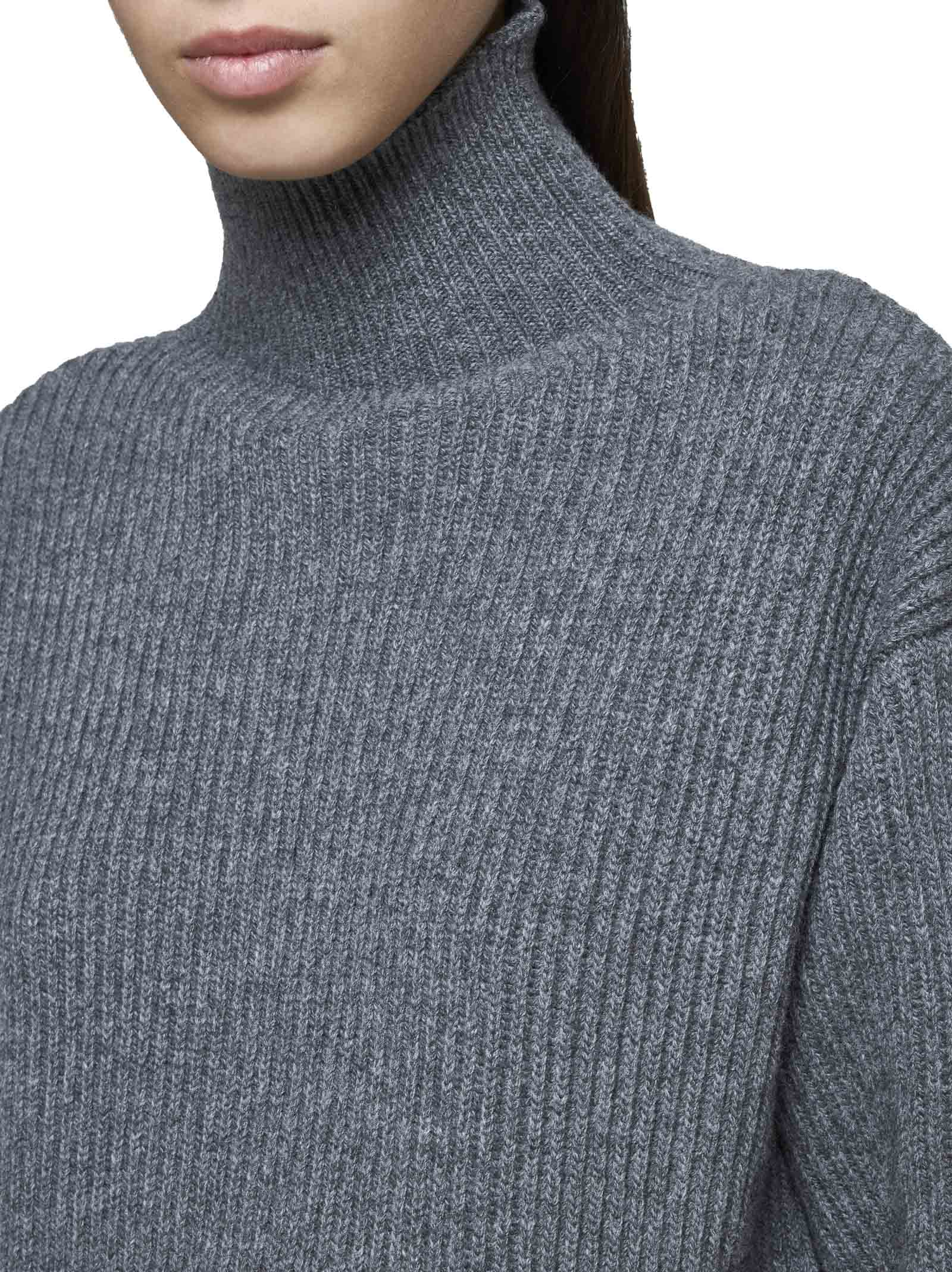 Shop Jil Sander Sweater In Silver Grey