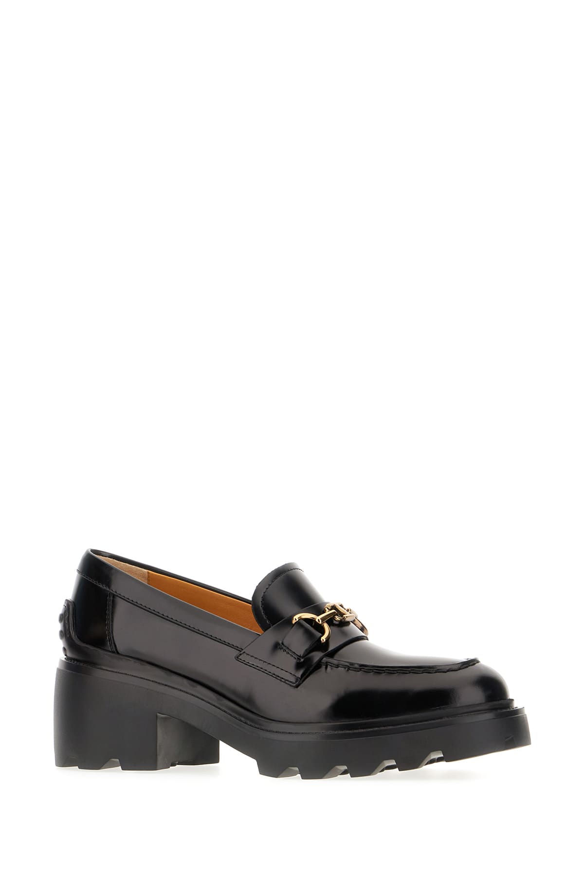 Shop Tod's Black Leather Loafers