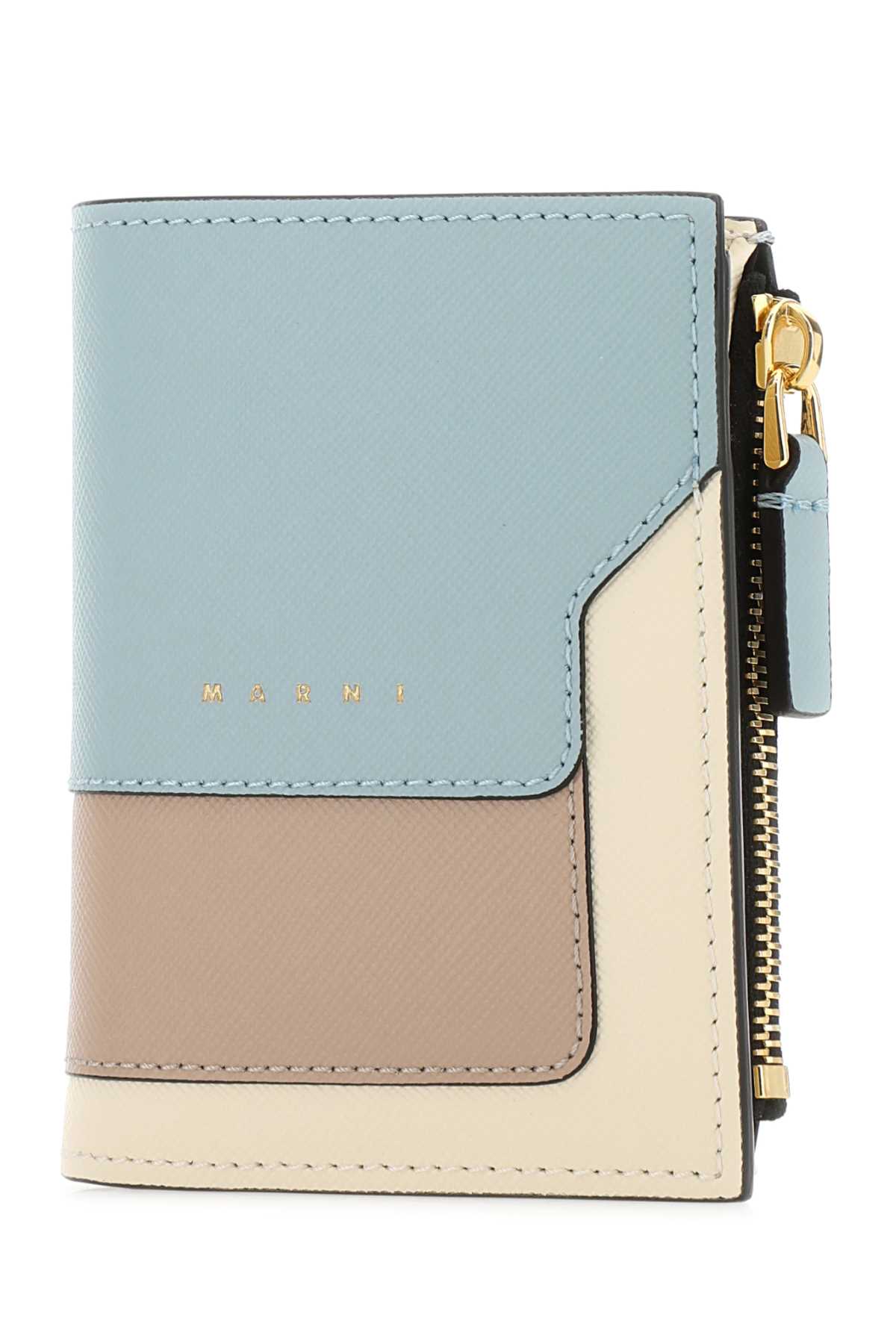 Marni Multicolor Leather Wallet In Z606m