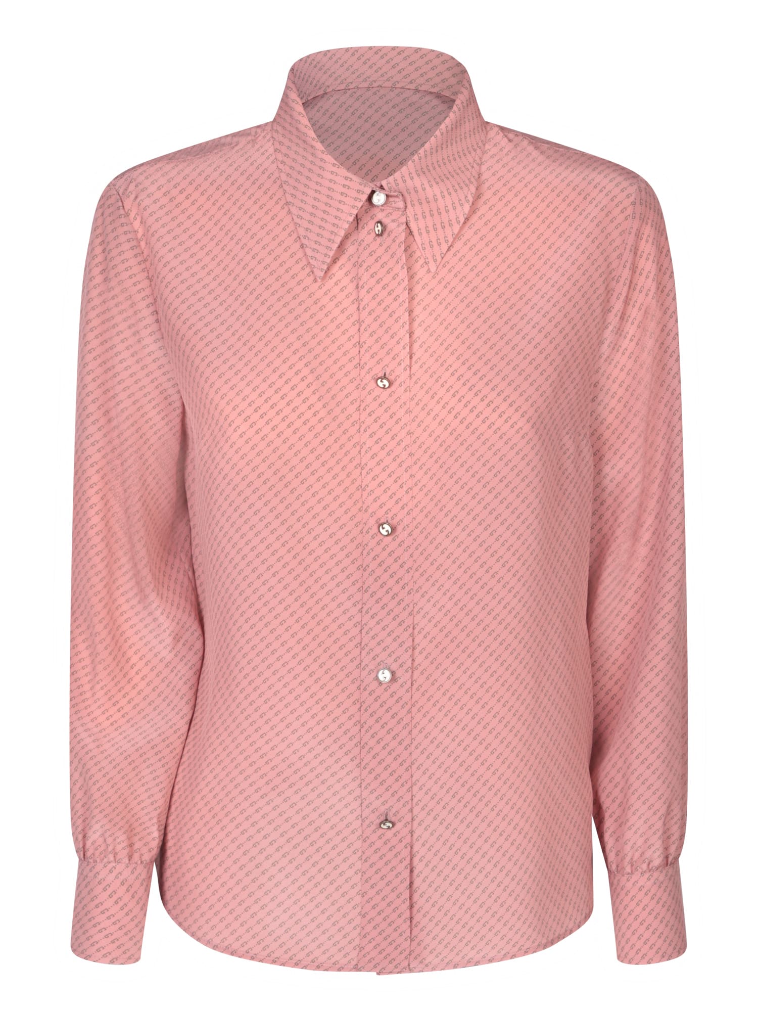 Shop Gucci Silk G Pink Shirt