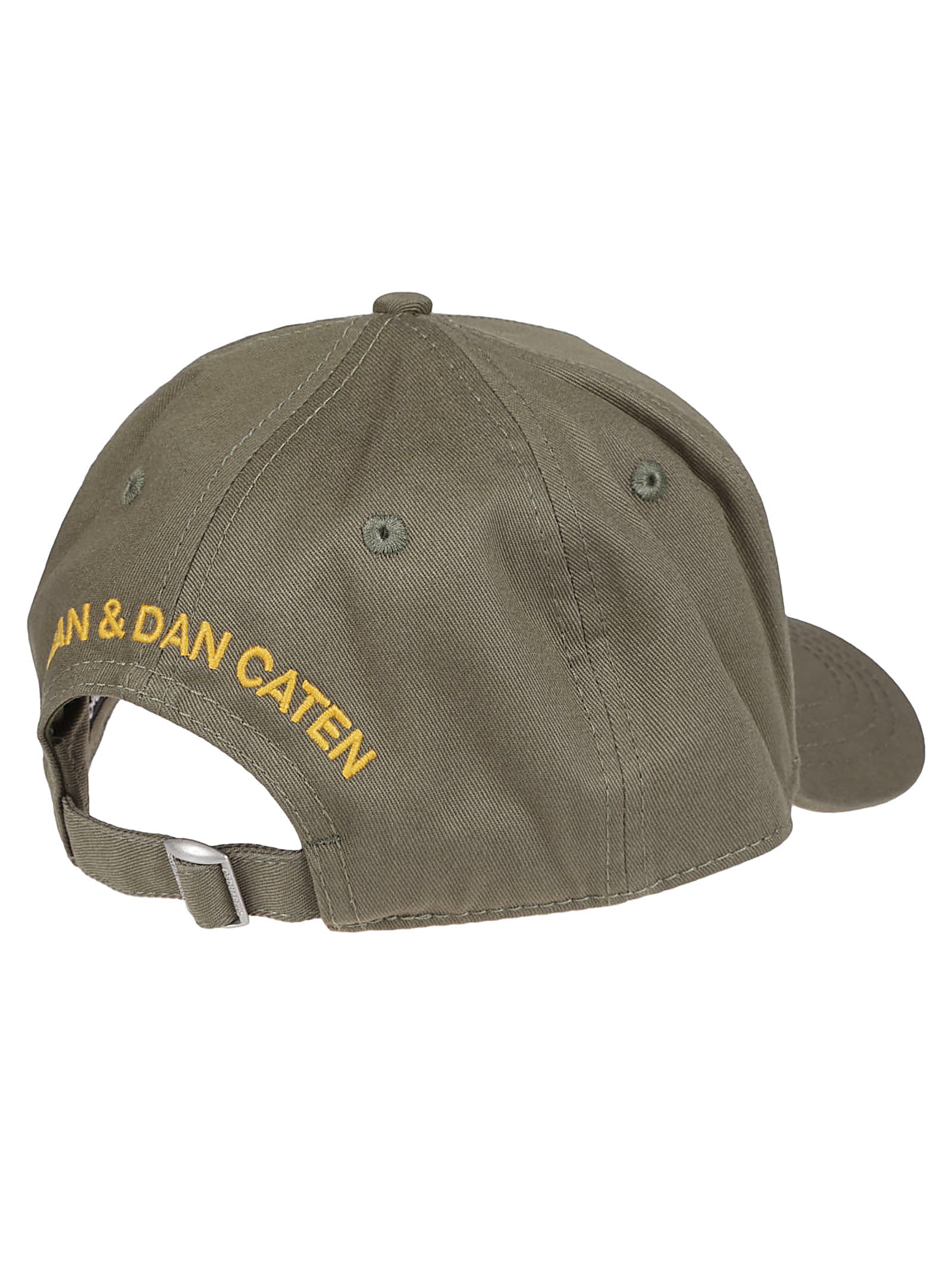 Dsquared2 Logo-embroidered Curved Peak Baseball Cap In Verde Militare