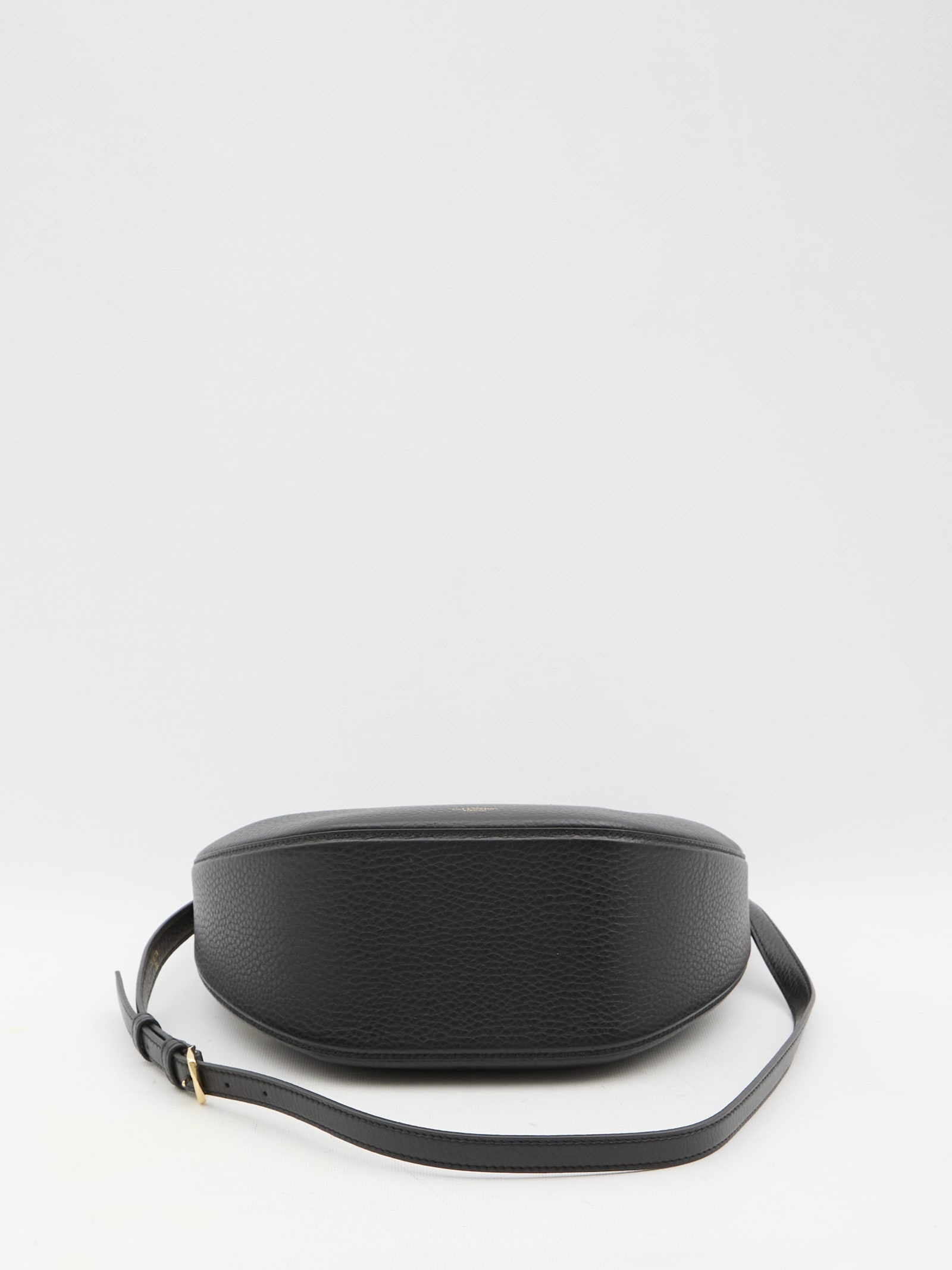 Shop Valentino Small Vlogo Moon Hobo Bag In Black