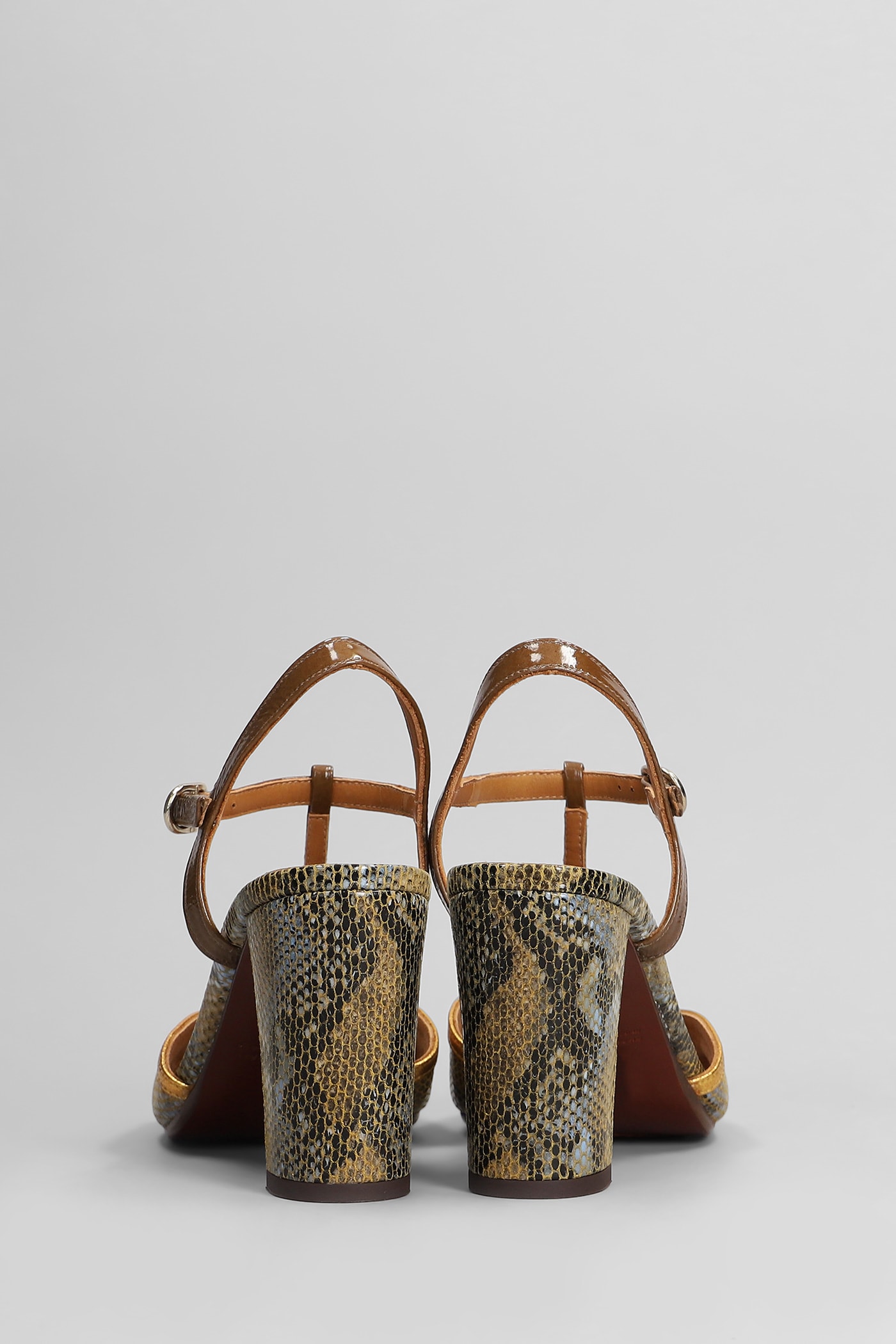 Chie Mihara Bejo Sandals In Brown Leather In Brown