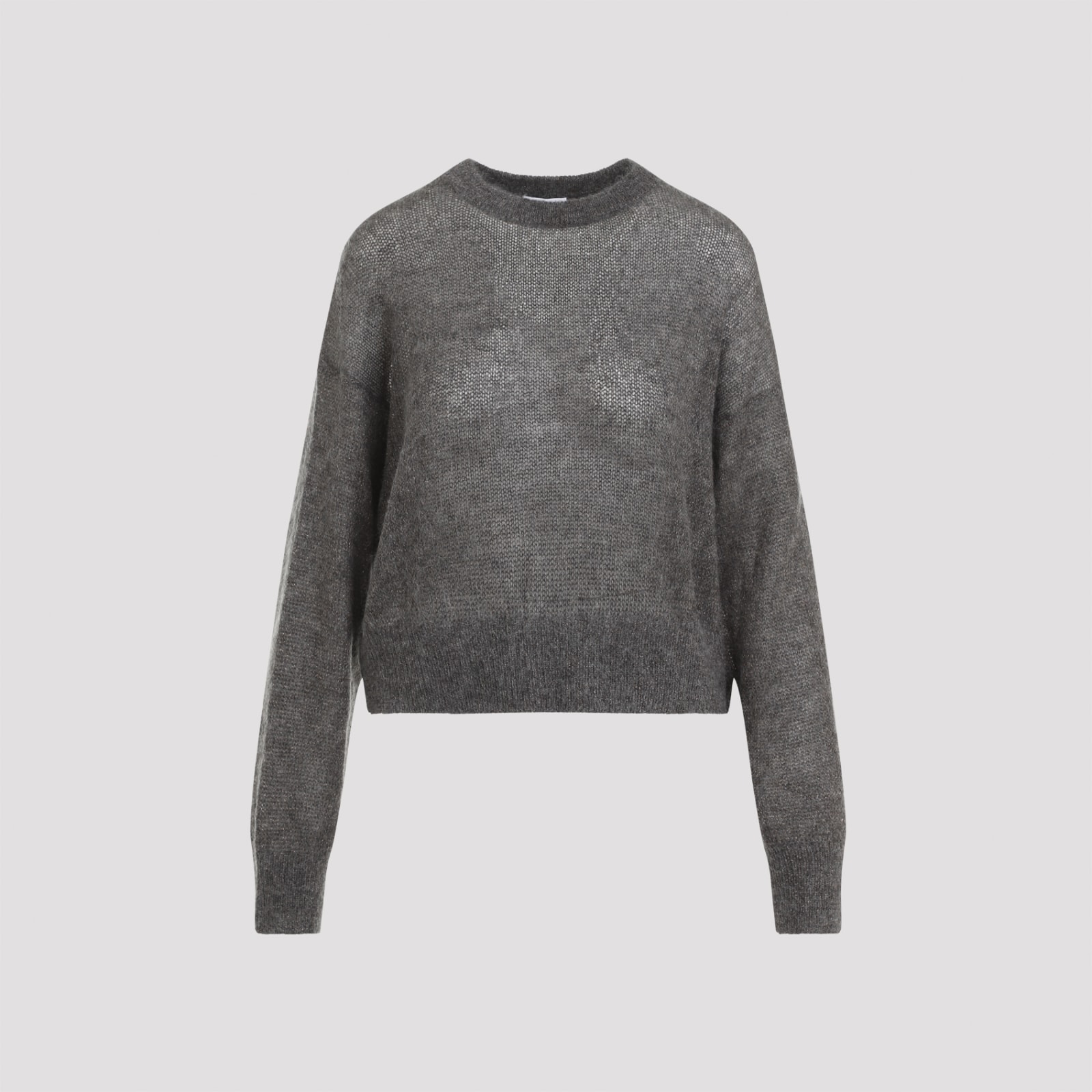 Shop Brunello Cucinelli Mohair Lame Sweater In Antracite