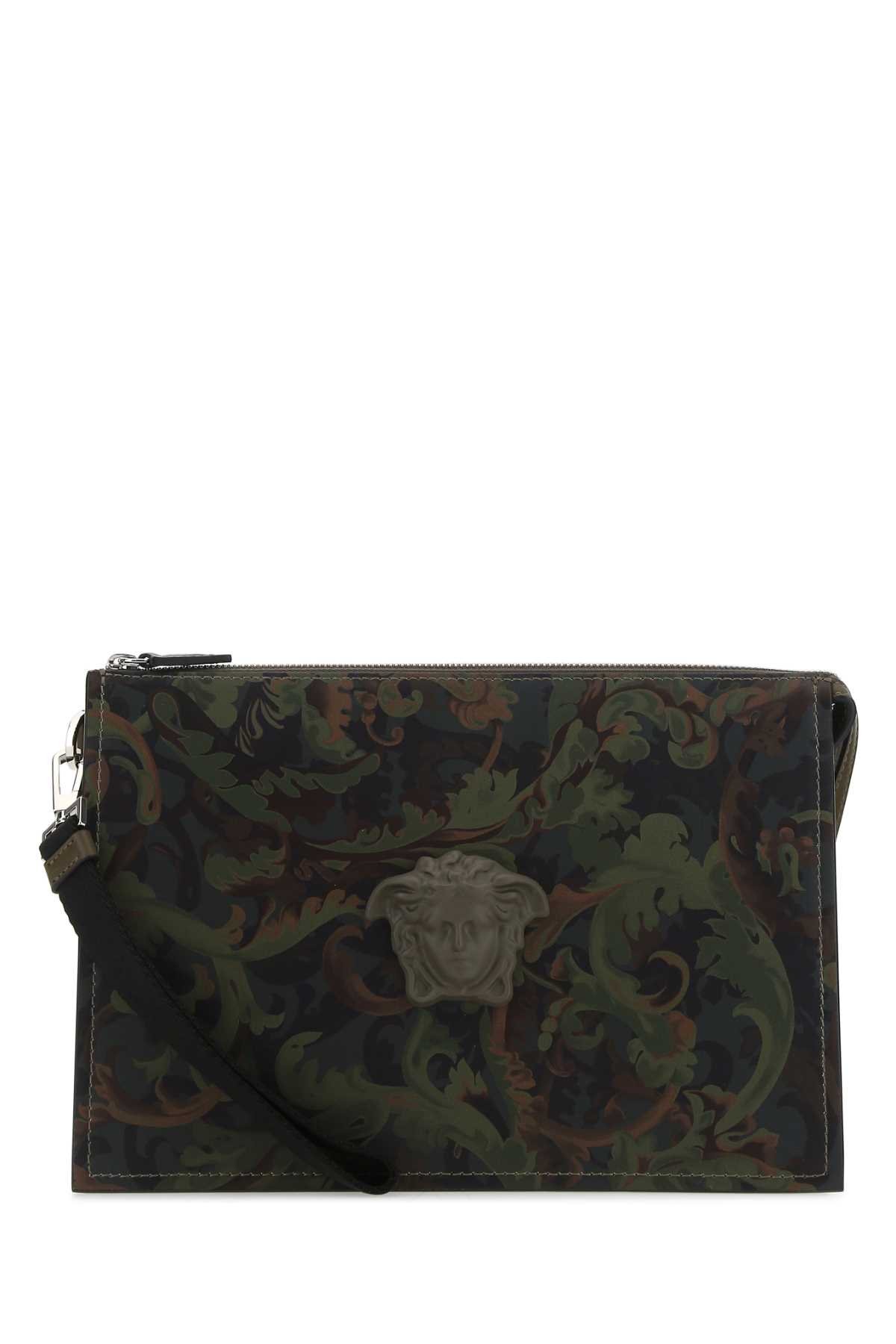 Versace Printed Leather Clutch