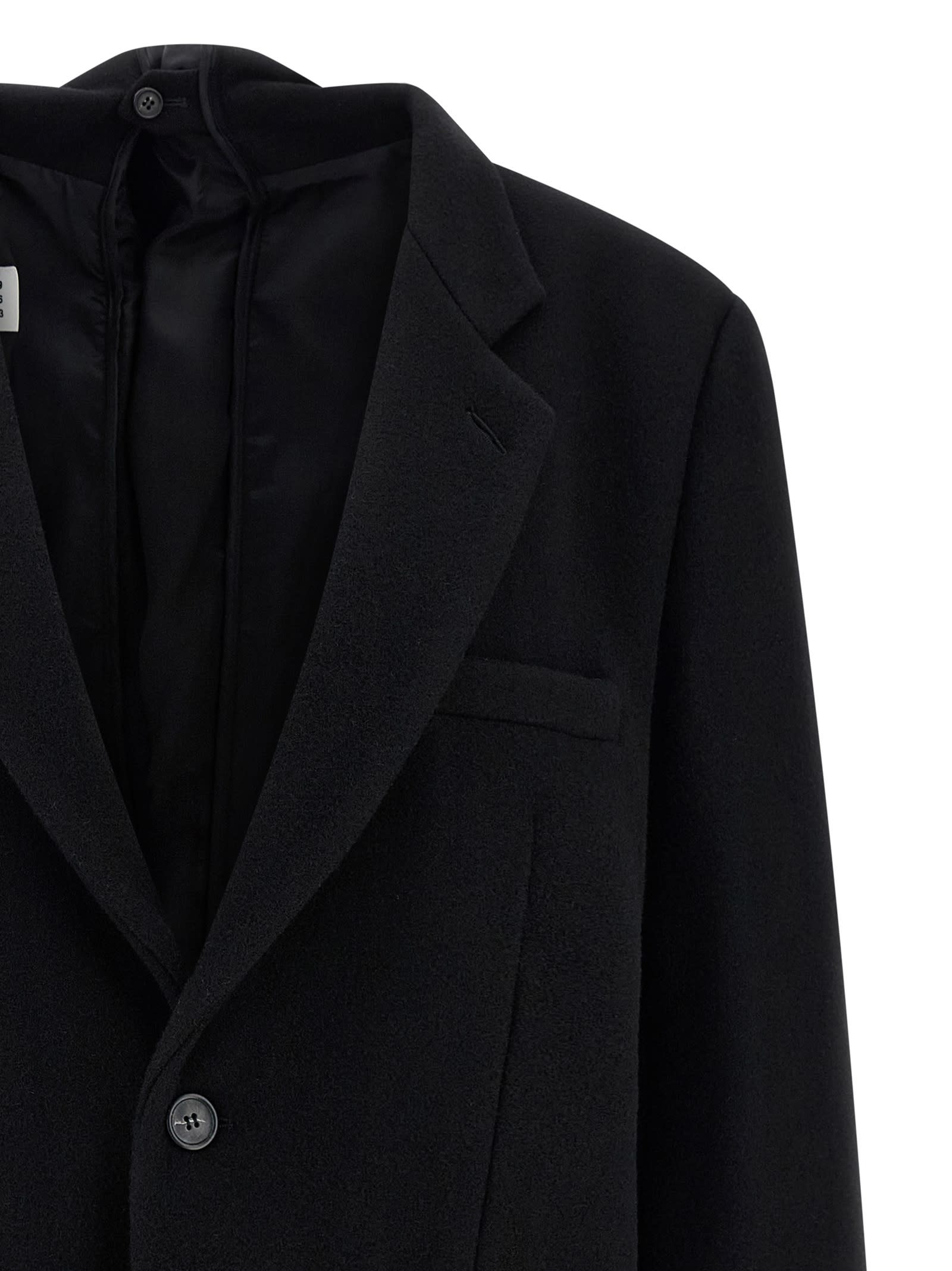 Mm6 Maison Margiela Single-breasted Blazer In Black