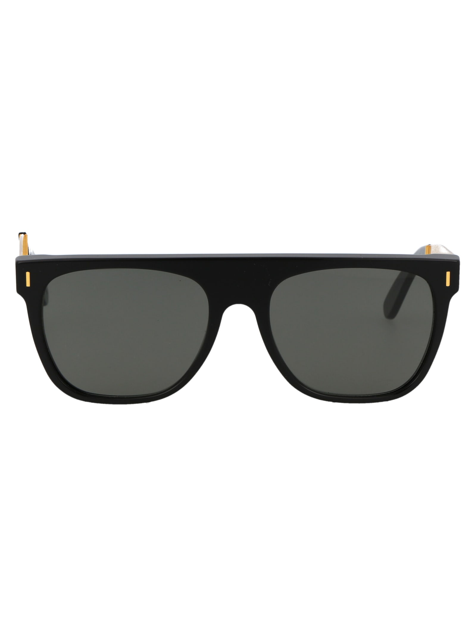 Shop Retrosuperfuture Flat Top Sunglasses In Francis Black