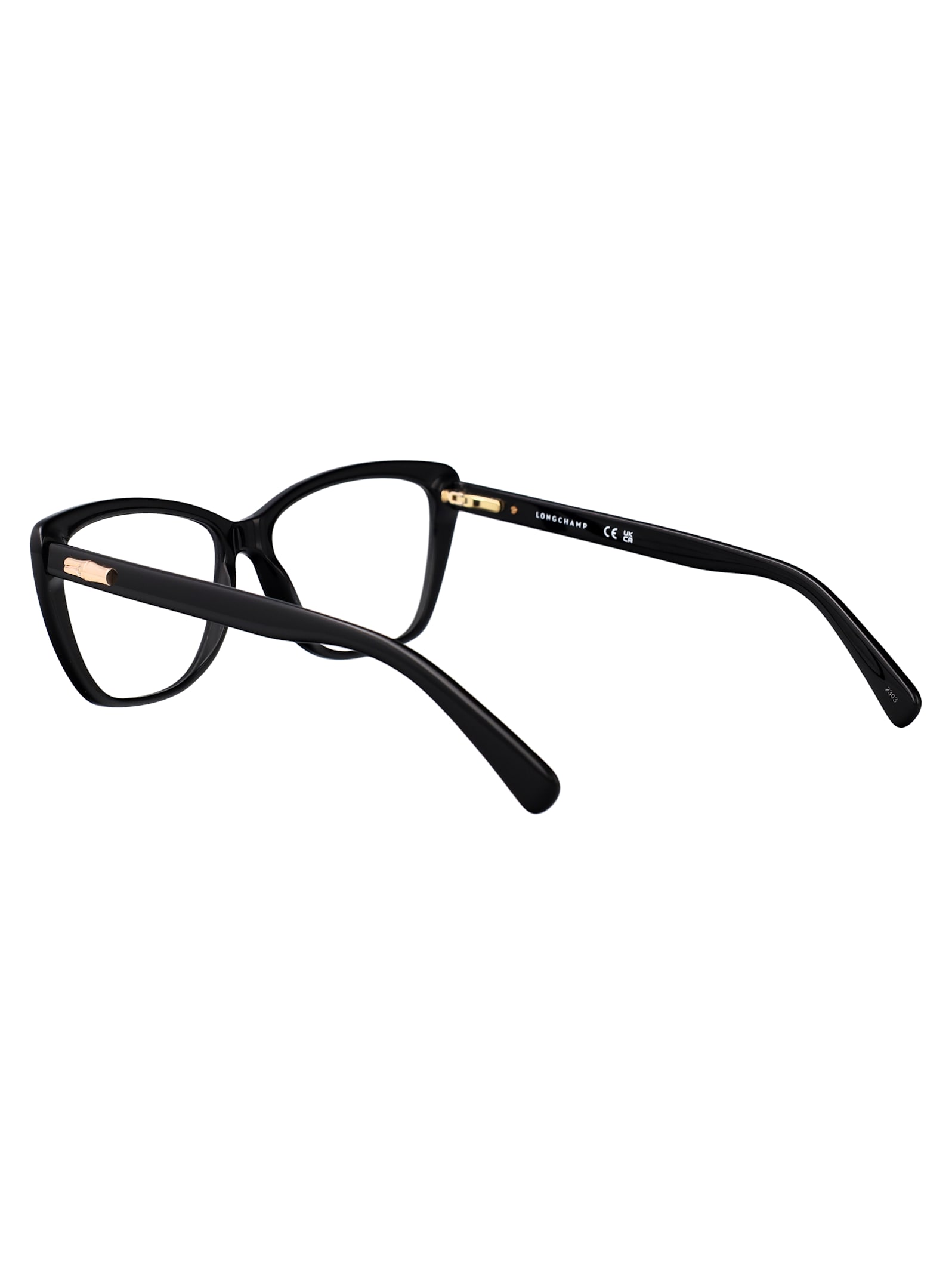 Longchamp Geometric Flat Mirror In Black