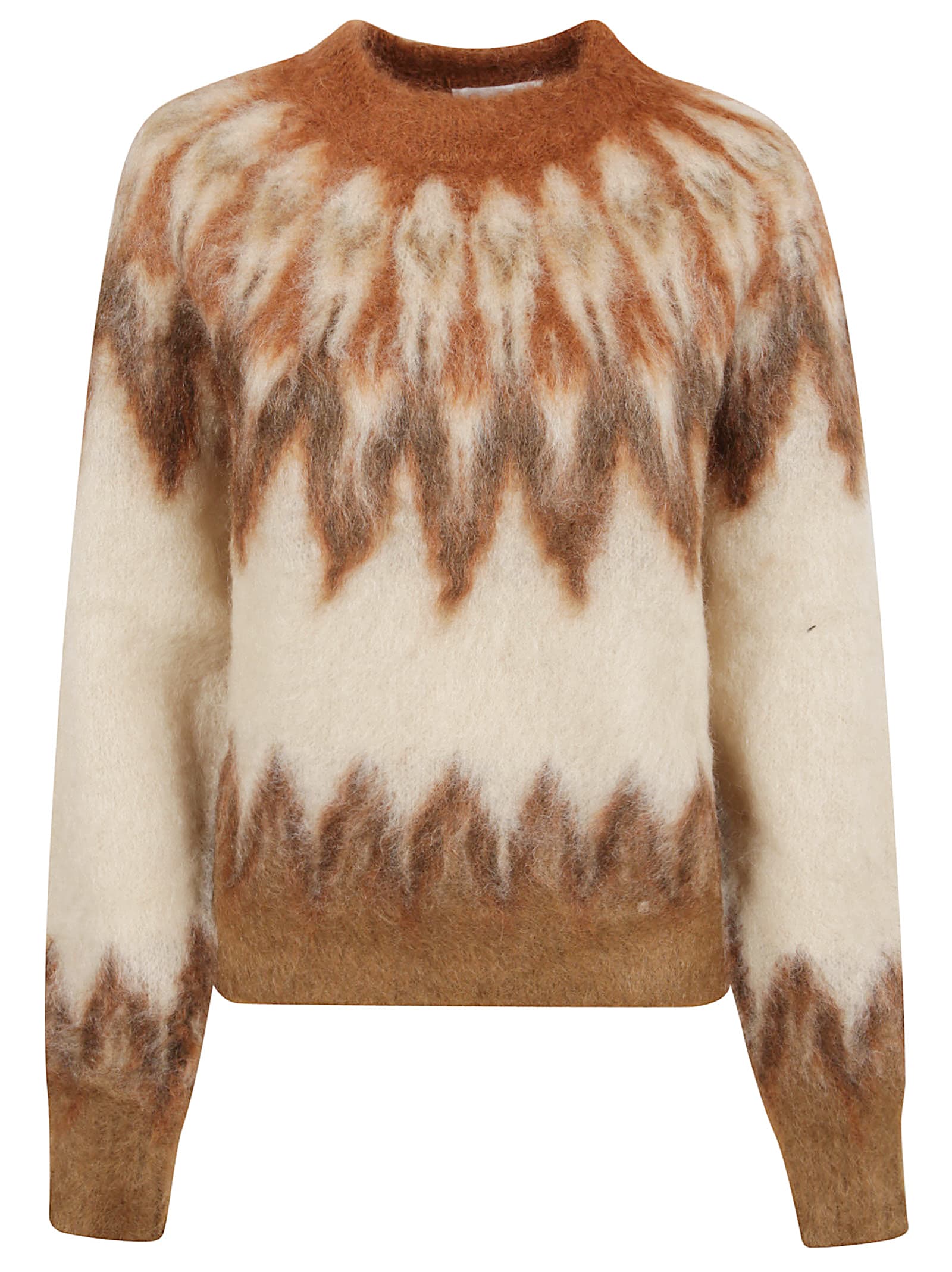Isabel Marant Natania Crewneck Sweater In Rust In Multi