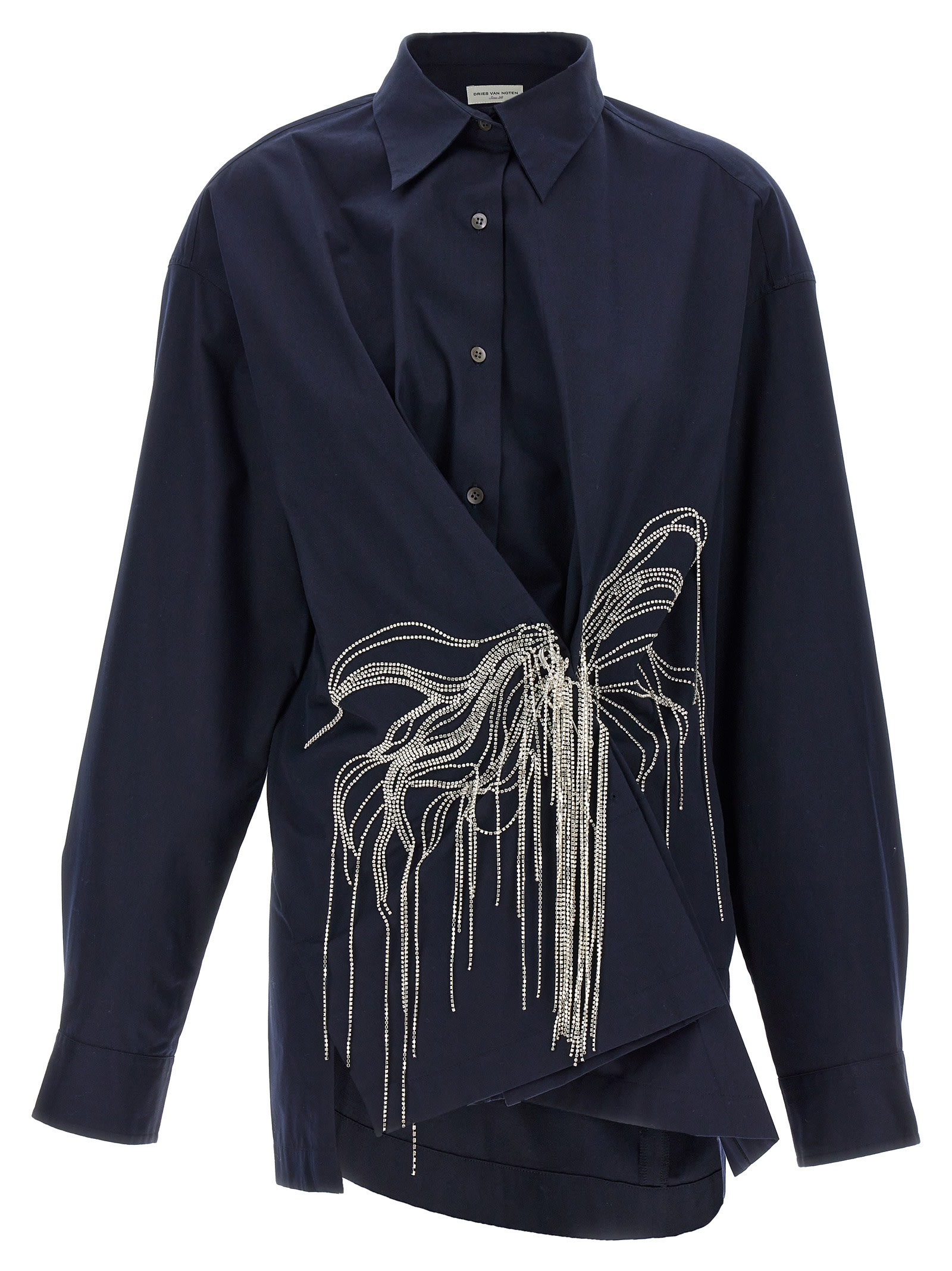 Shop Dries Van Noten Clicks Shirt In Blue