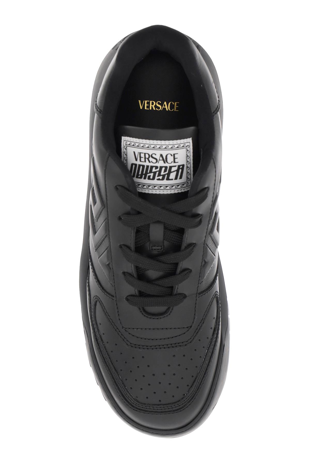 Shop Versace Odissea Sneakers In Black (black)