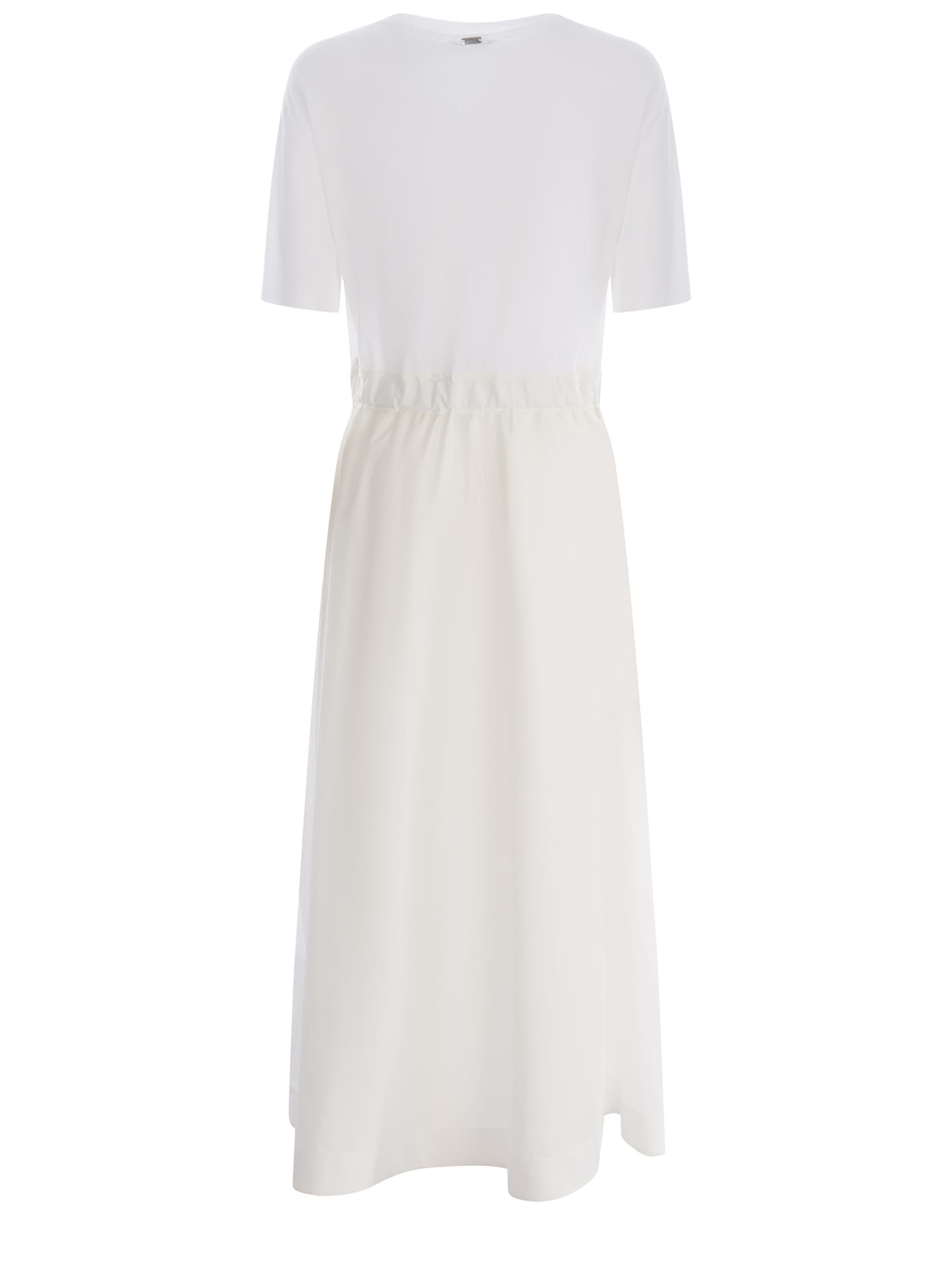 Shop Herno Dress  Made Of Cotton In White