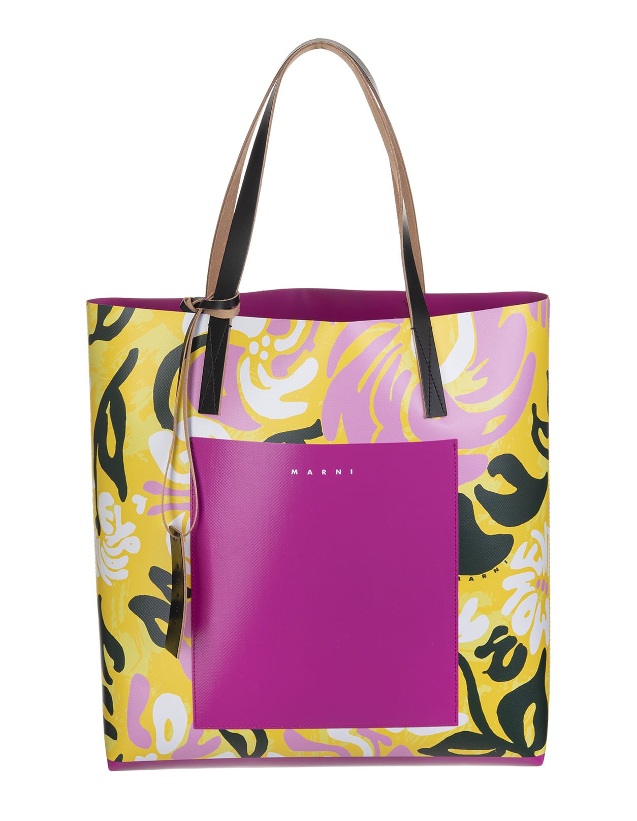 Marni Abstract-print Logo Tote Bag