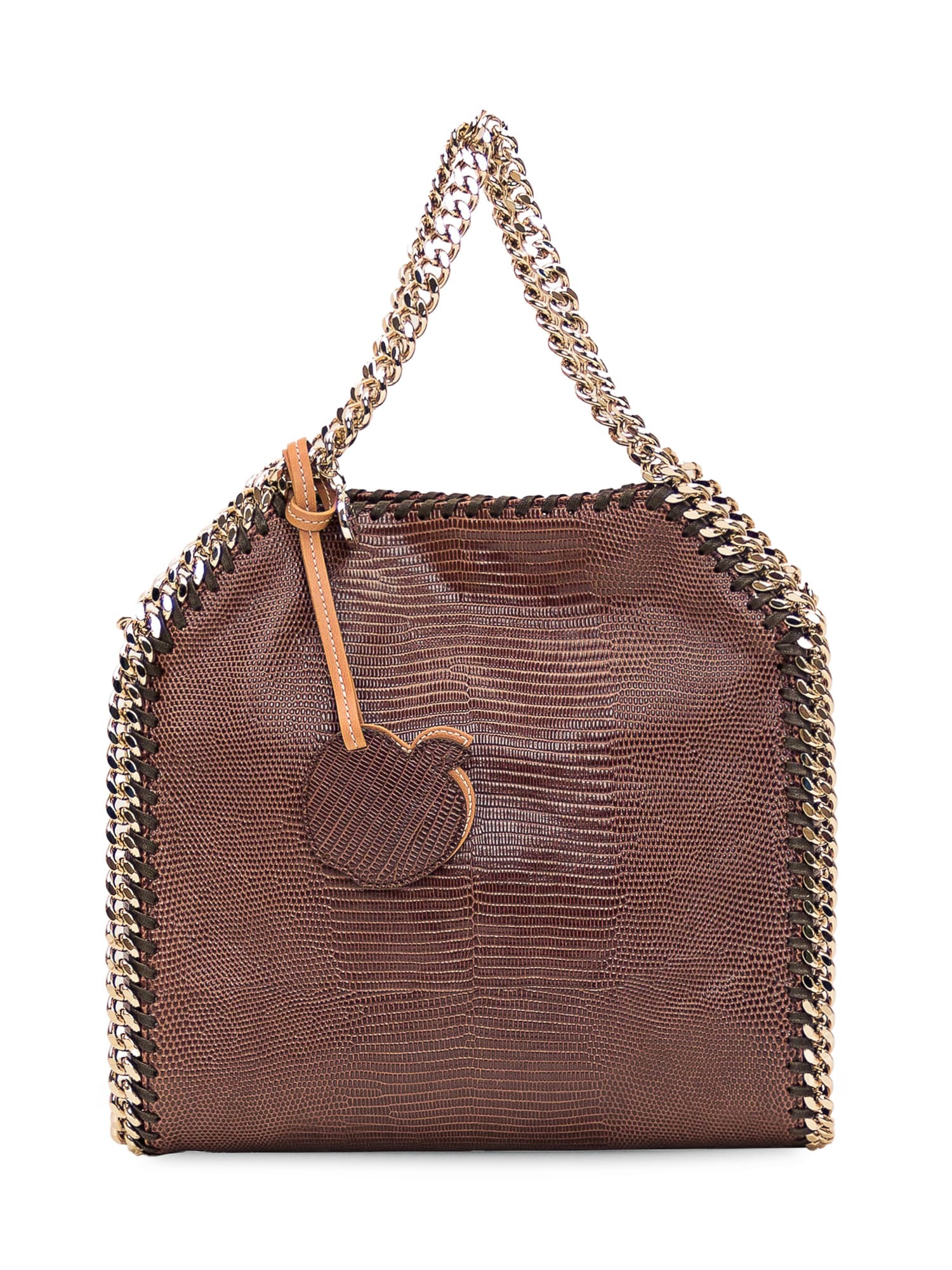 Shop Stella Mccartney Mini Tote Bag In Chocolate Brown