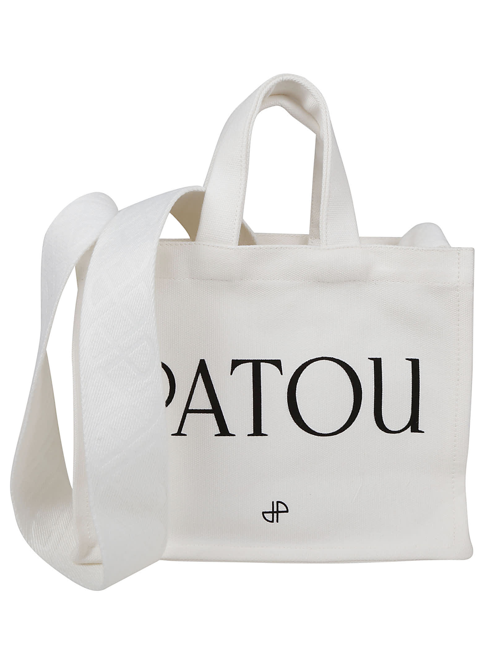 Shop Patou Small Tote Bag In Cream