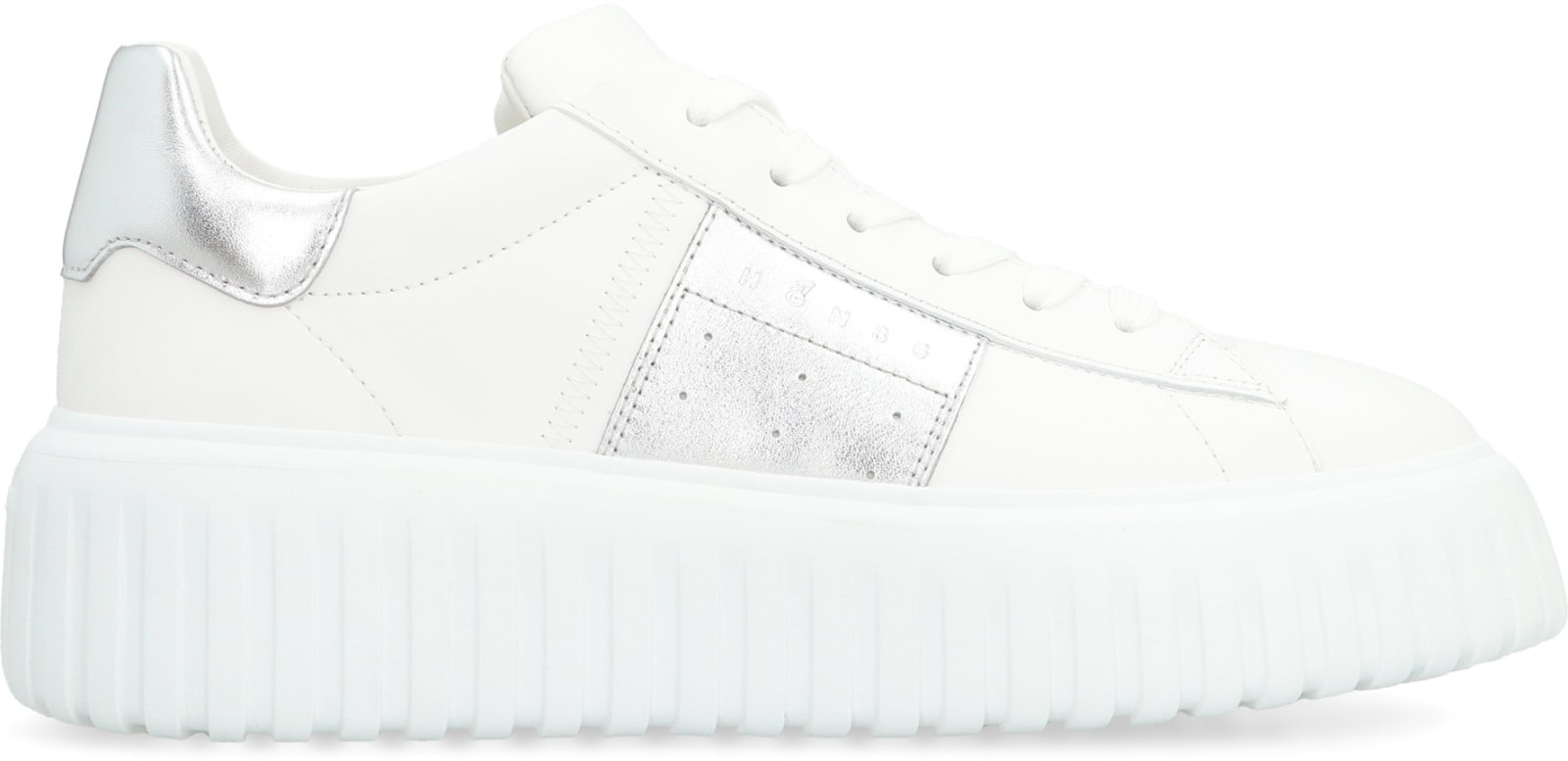 Shop Hogan H-stripes Low-top Sneakers In White