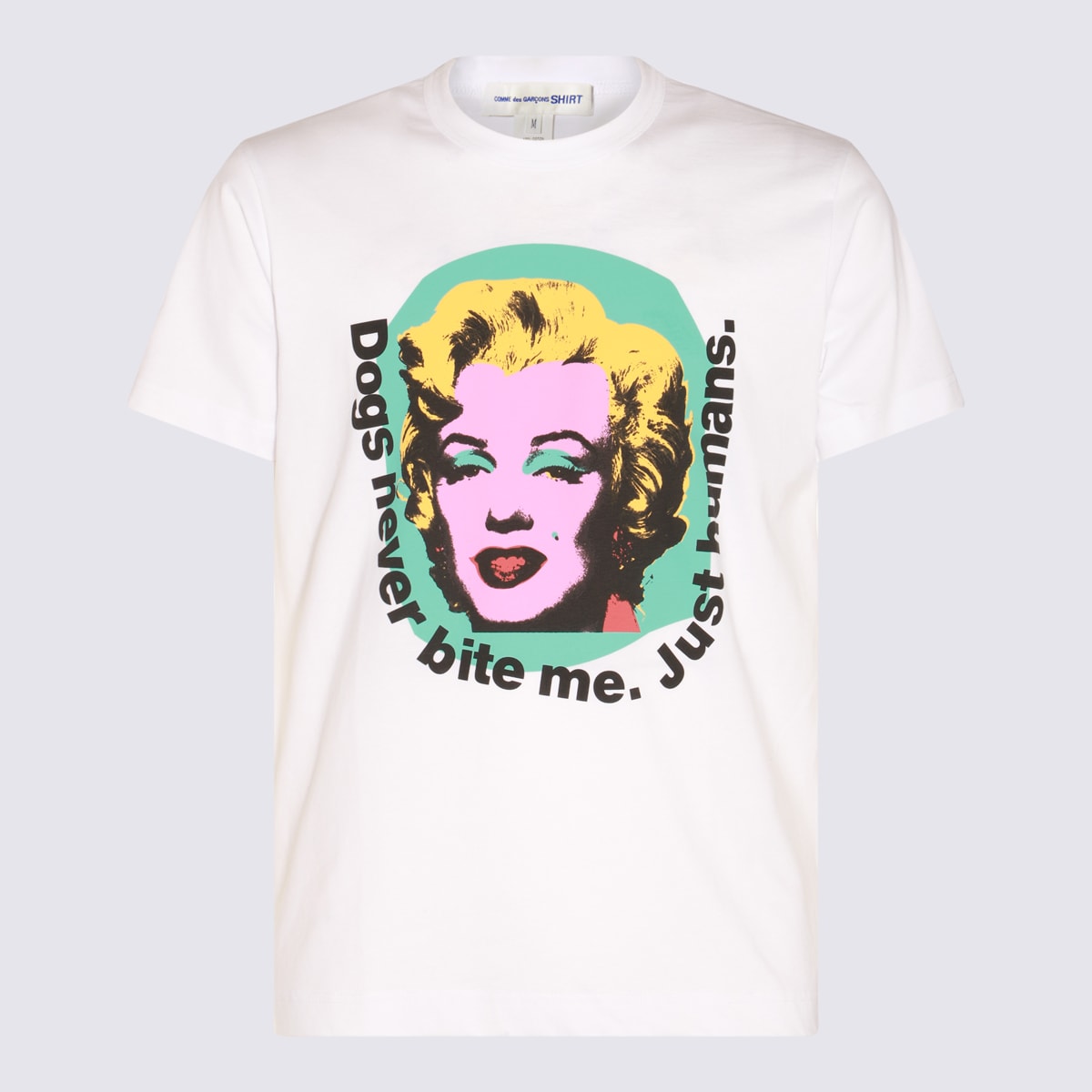 Shop Comme Des Garçons Madonna Printed T-shirt In White