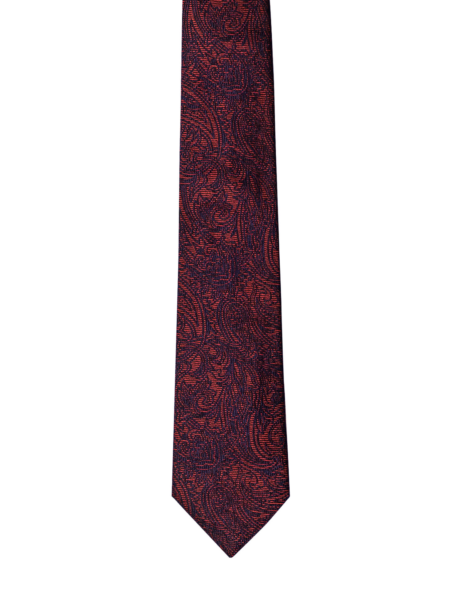 Shop Etro Silk Tie In Multicolor Fdo Bordeaux