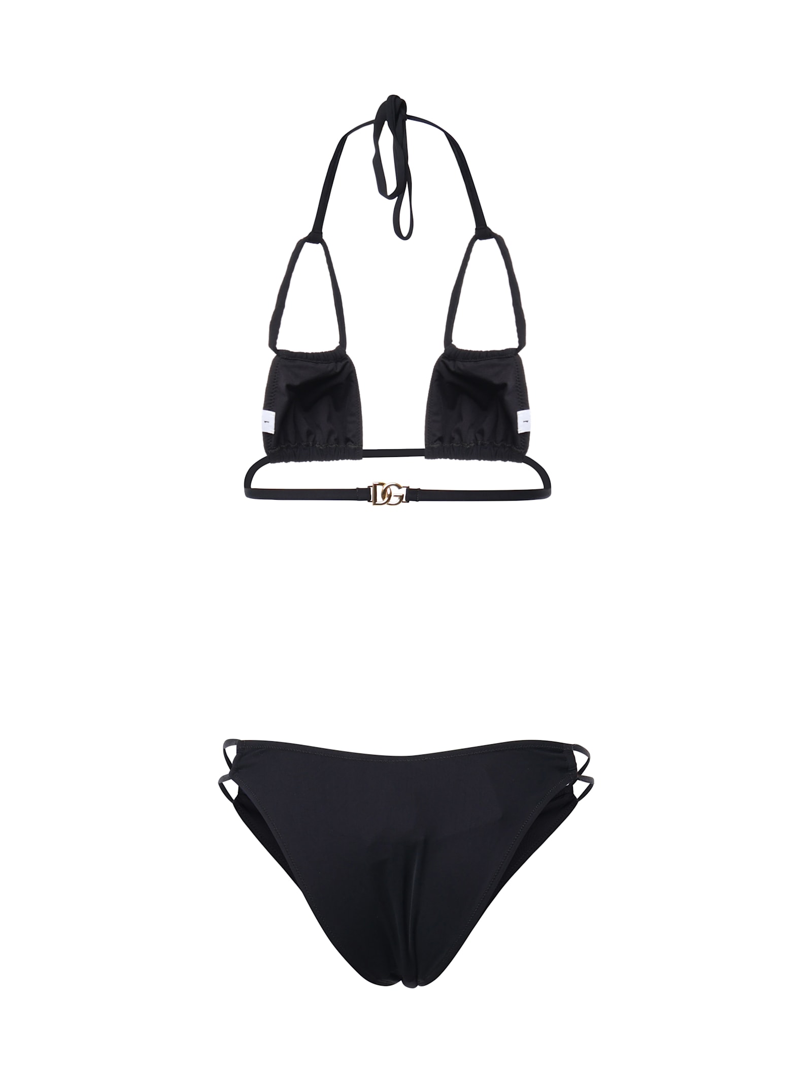 Dolce & Gabbana Jersey Bikini Set In Black